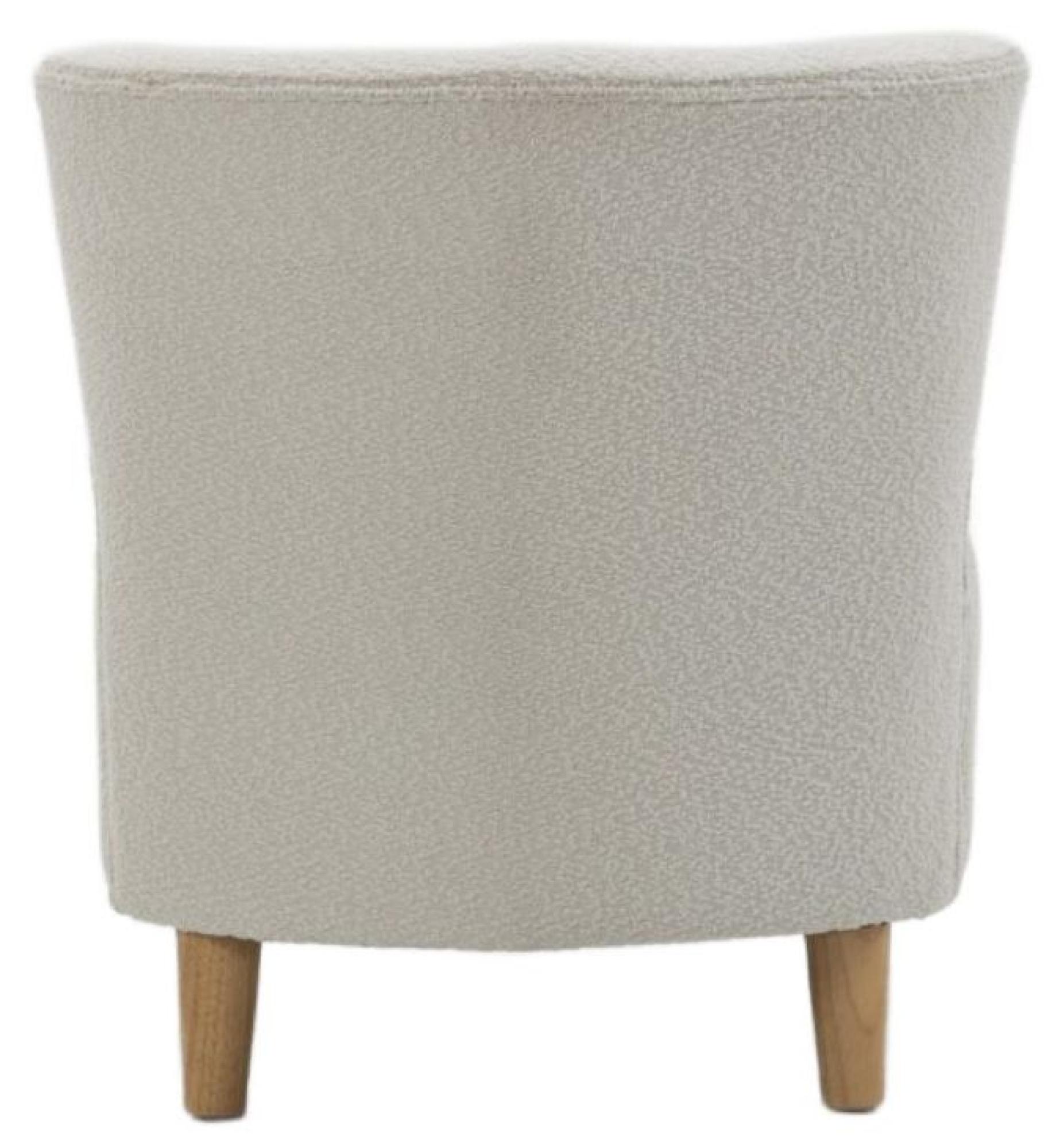 Product photograph of Josie White Fabric Armless Accent Chair from Choice Furniture Superstore.