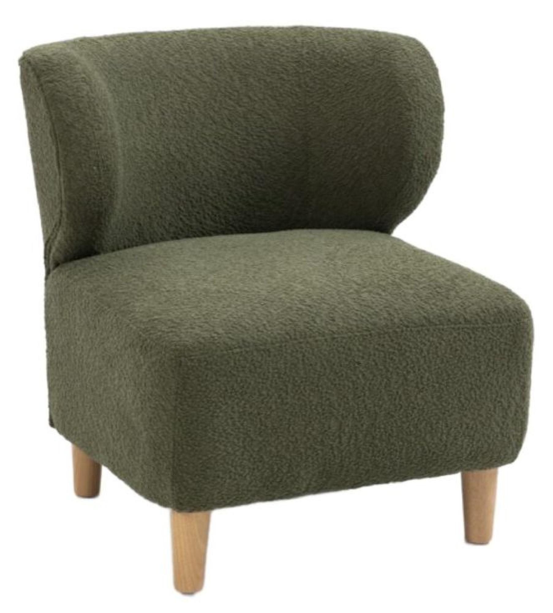 Product photograph of Josie Green Fabric Armless Accent Chair from Choice Furniture Superstore.
