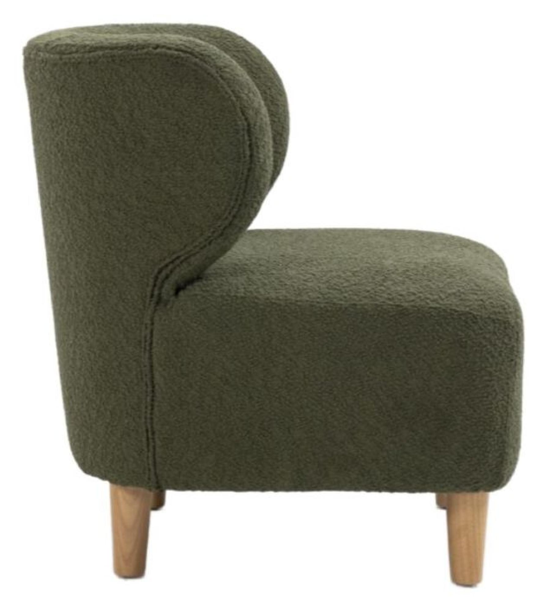 Product photograph of Josie Green Fabric Armless Accent Chair from Choice Furniture Superstore.