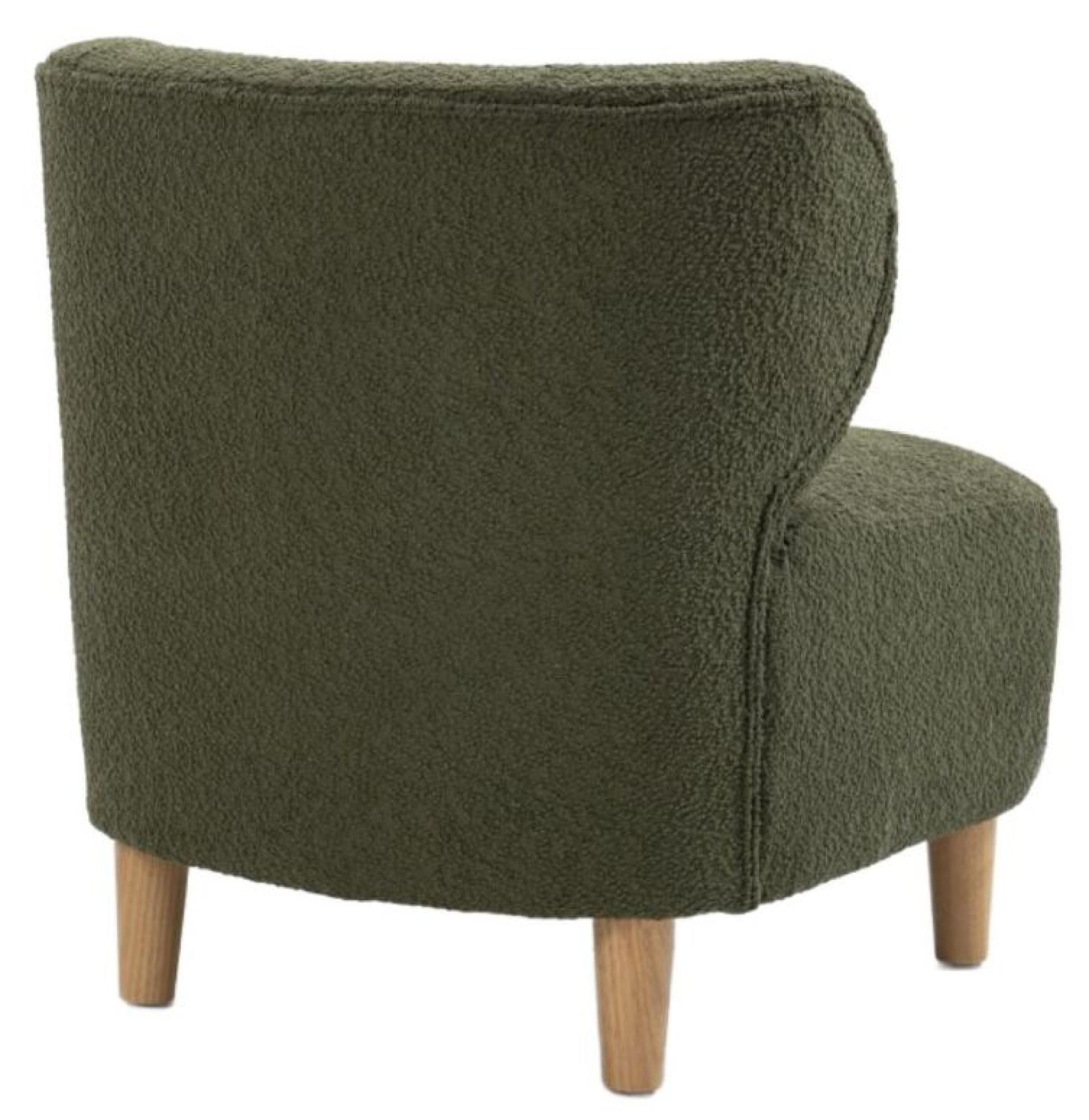 Product photograph of Josie Green Fabric Armless Accent Chair from Choice Furniture Superstore.