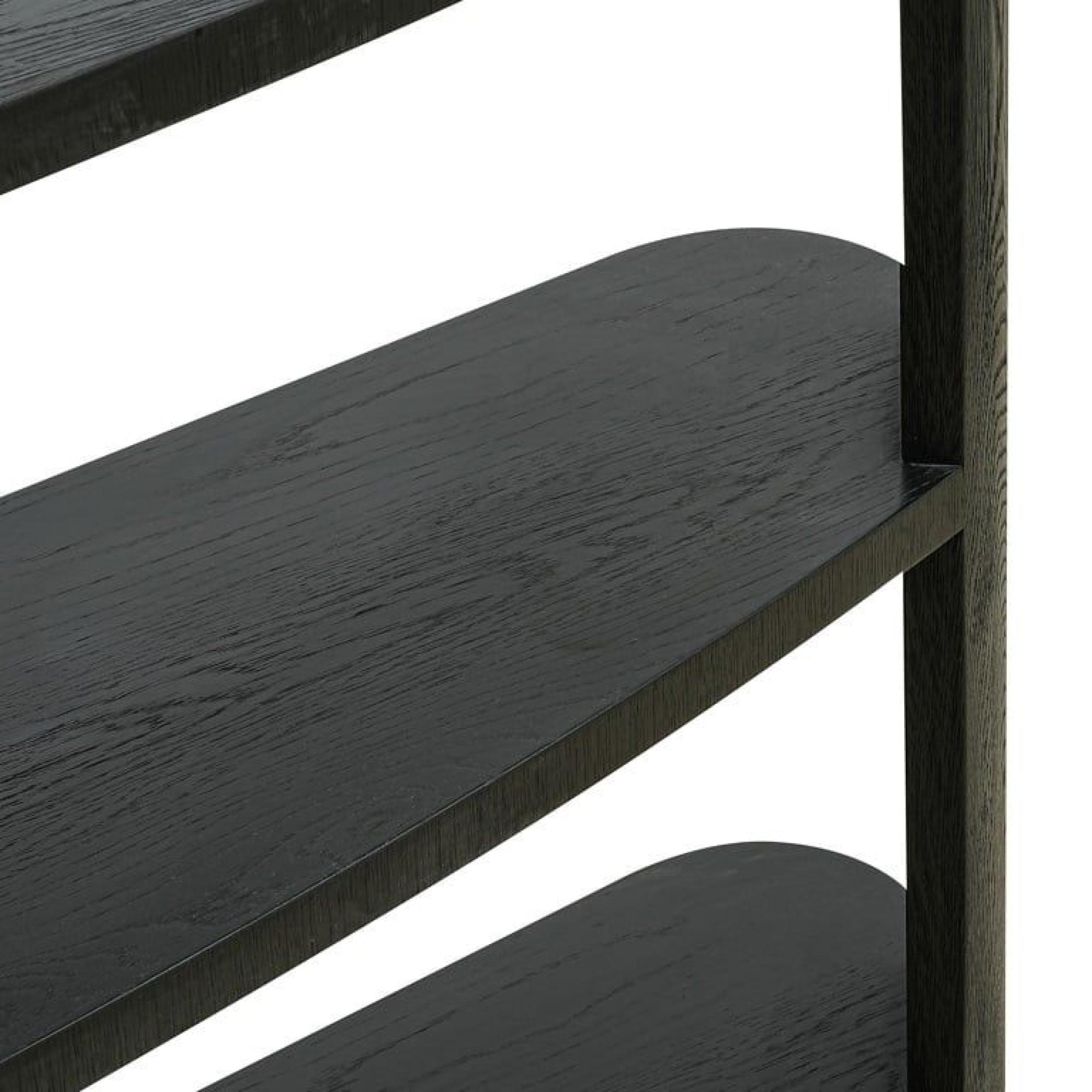 Product photograph of Navarino Dark Wood Shelving Unit from Choice Furniture Superstore.