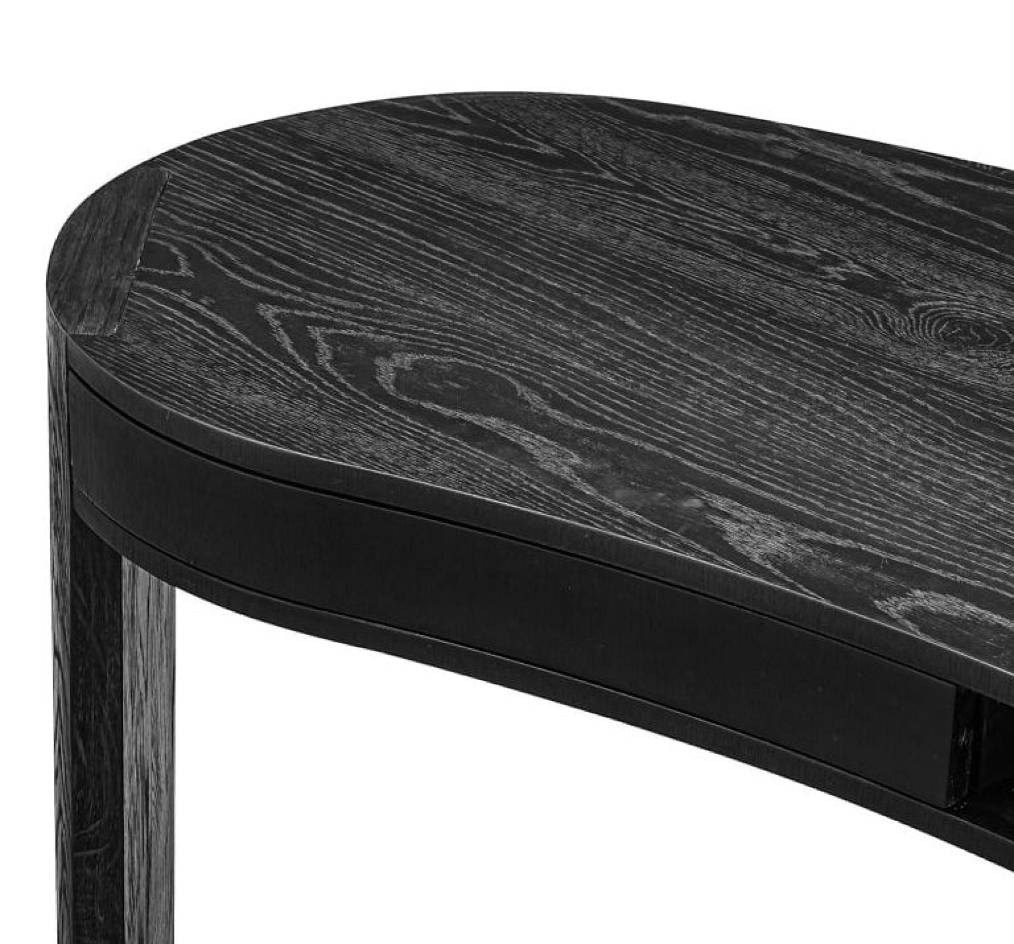 Product photograph of Navarino Dark Wood 1 Drawer Writing Desk from Choice Furniture Superstore.