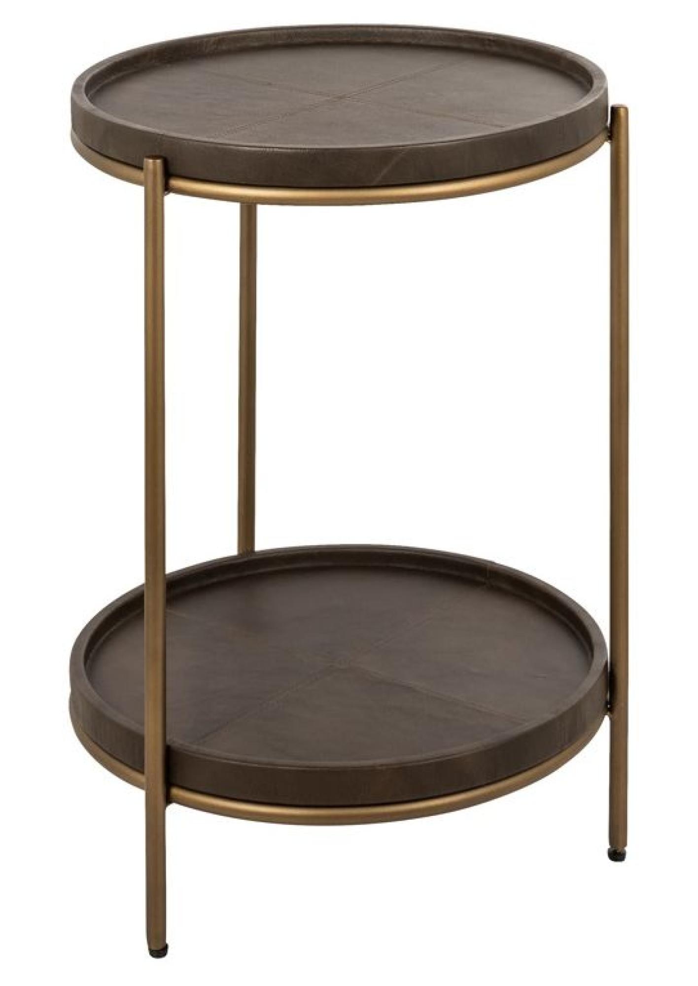 Product photograph of Zillon Brown Round End Table from Choice Furniture Superstore.
