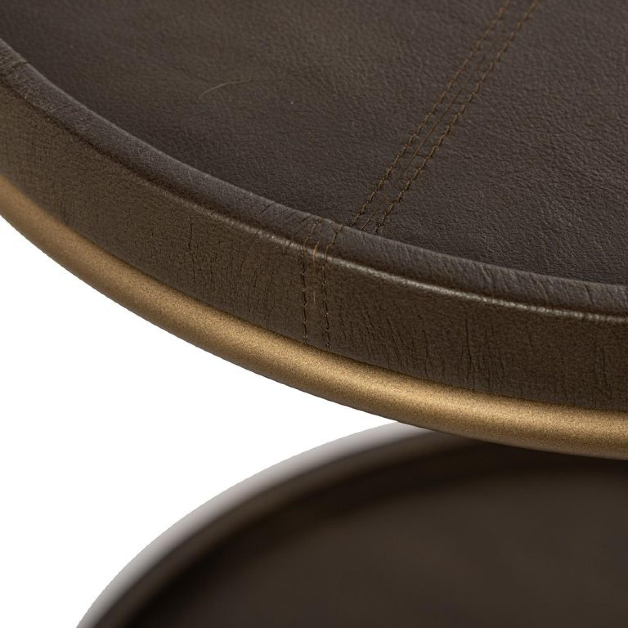 Product photograph of Zillon Brown Round End Table from Choice Furniture Superstore.