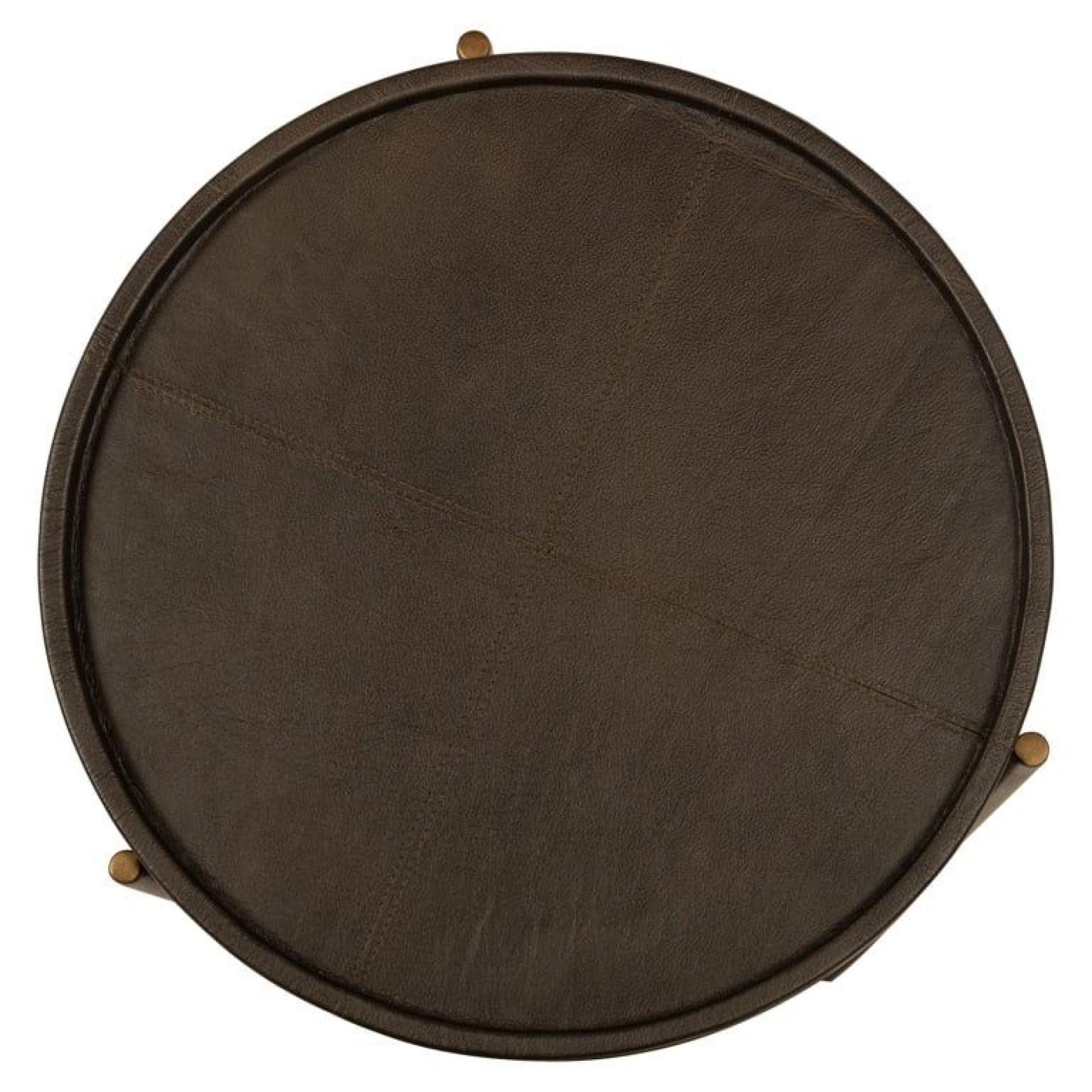 Product photograph of Zillon Brown Round End Table from Choice Furniture Superstore.