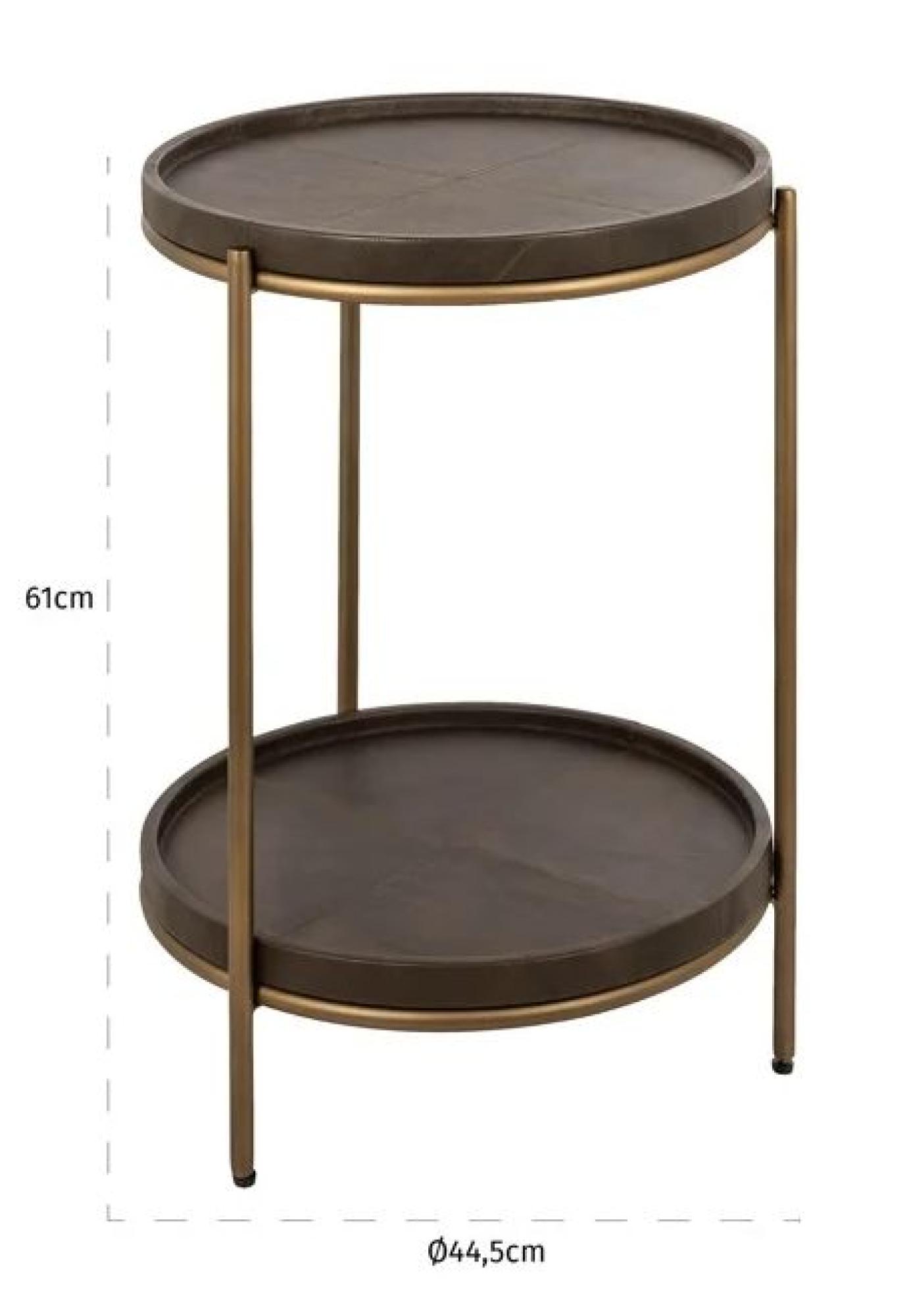 Product photograph of Zillon Brown Round End Table from Choice Furniture Superstore.