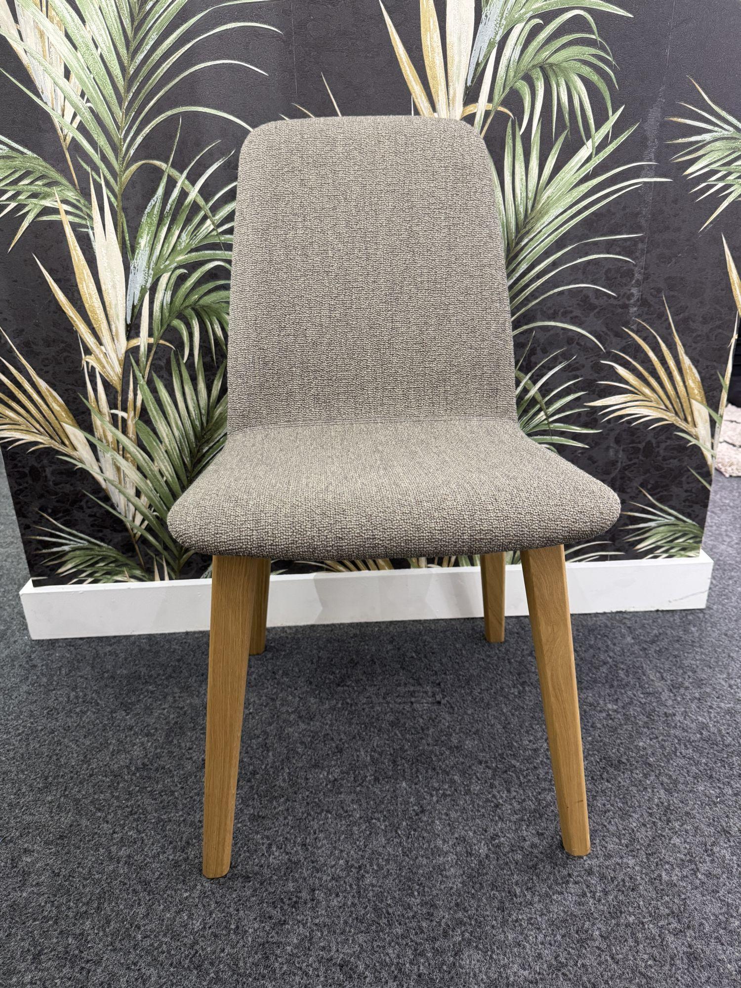 Product photograph of Ex Display - Skovby Sm92 Brahms Beige Fabric Dining Chair from Choice Furniture Superstore.