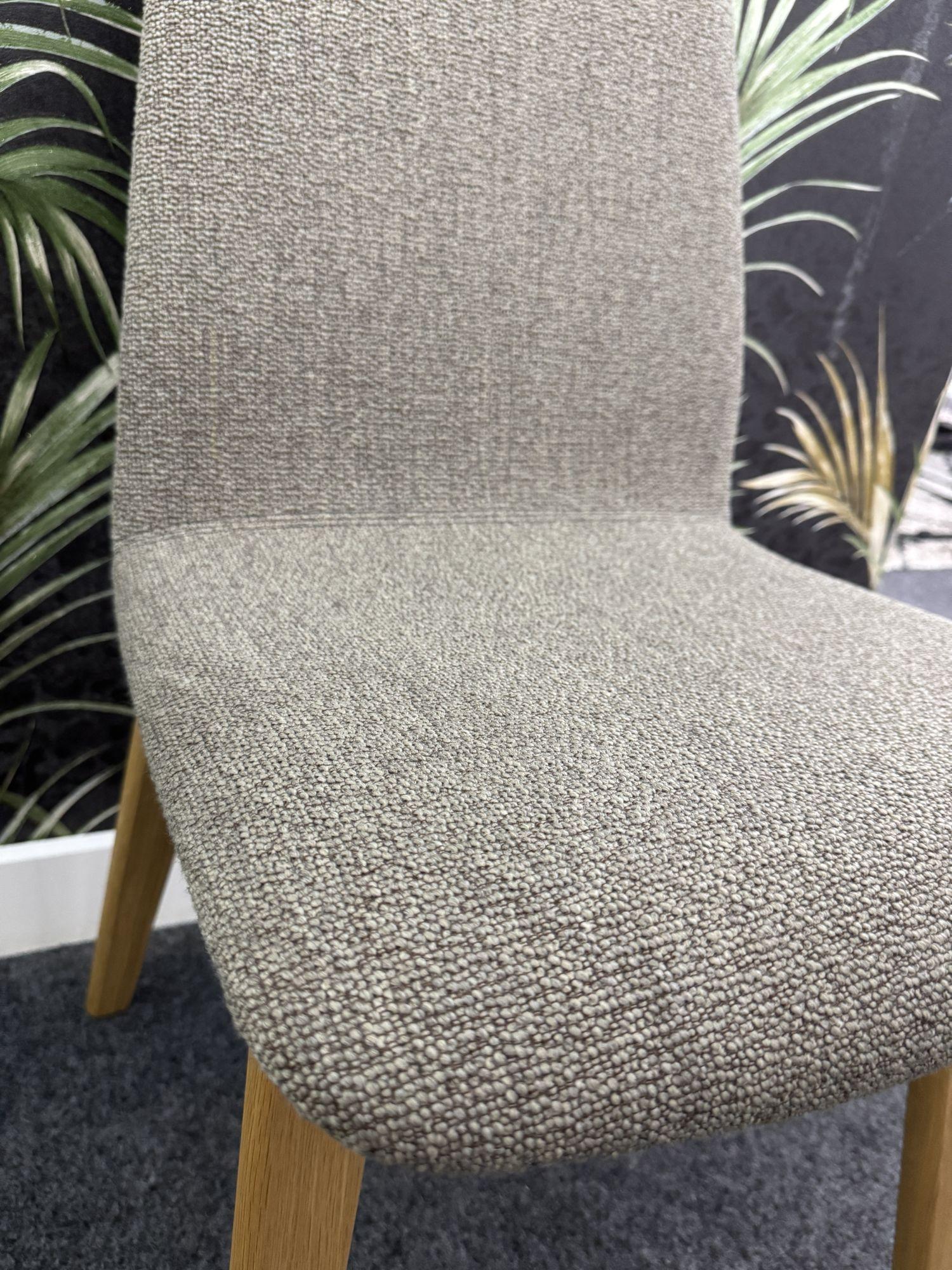 Product photograph of Ex Display - Skovby Sm92 Brahms Beige Fabric Dining Chair from Choice Furniture Superstore.