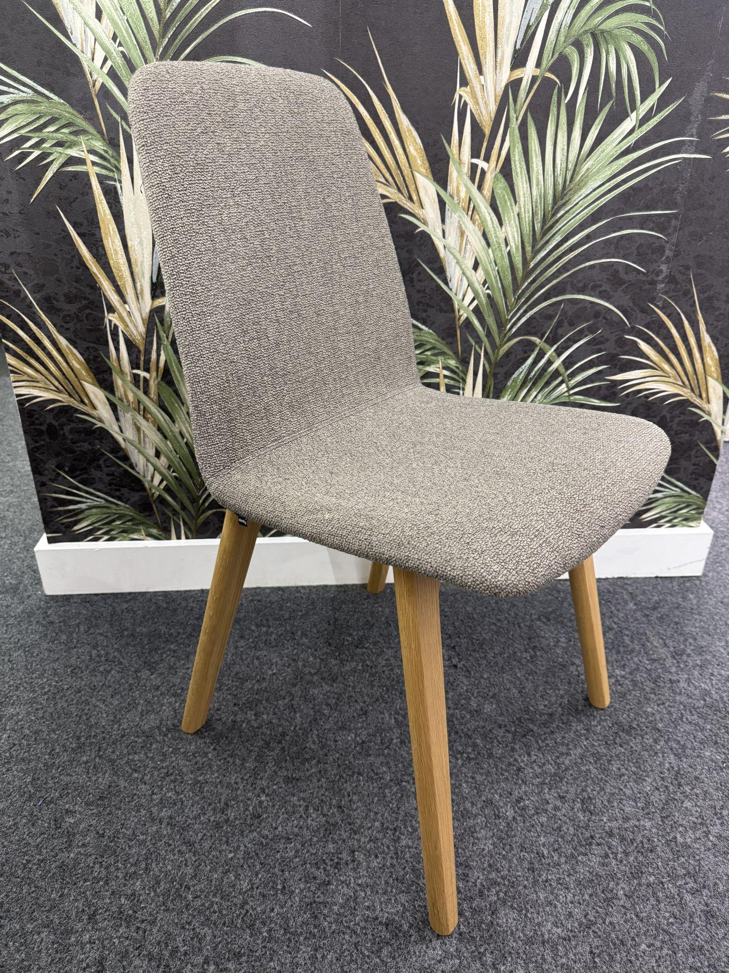 Product photograph of Ex Display - Skovby Sm92 Brahms Beige Fabric Dining Chair from Choice Furniture Superstore.