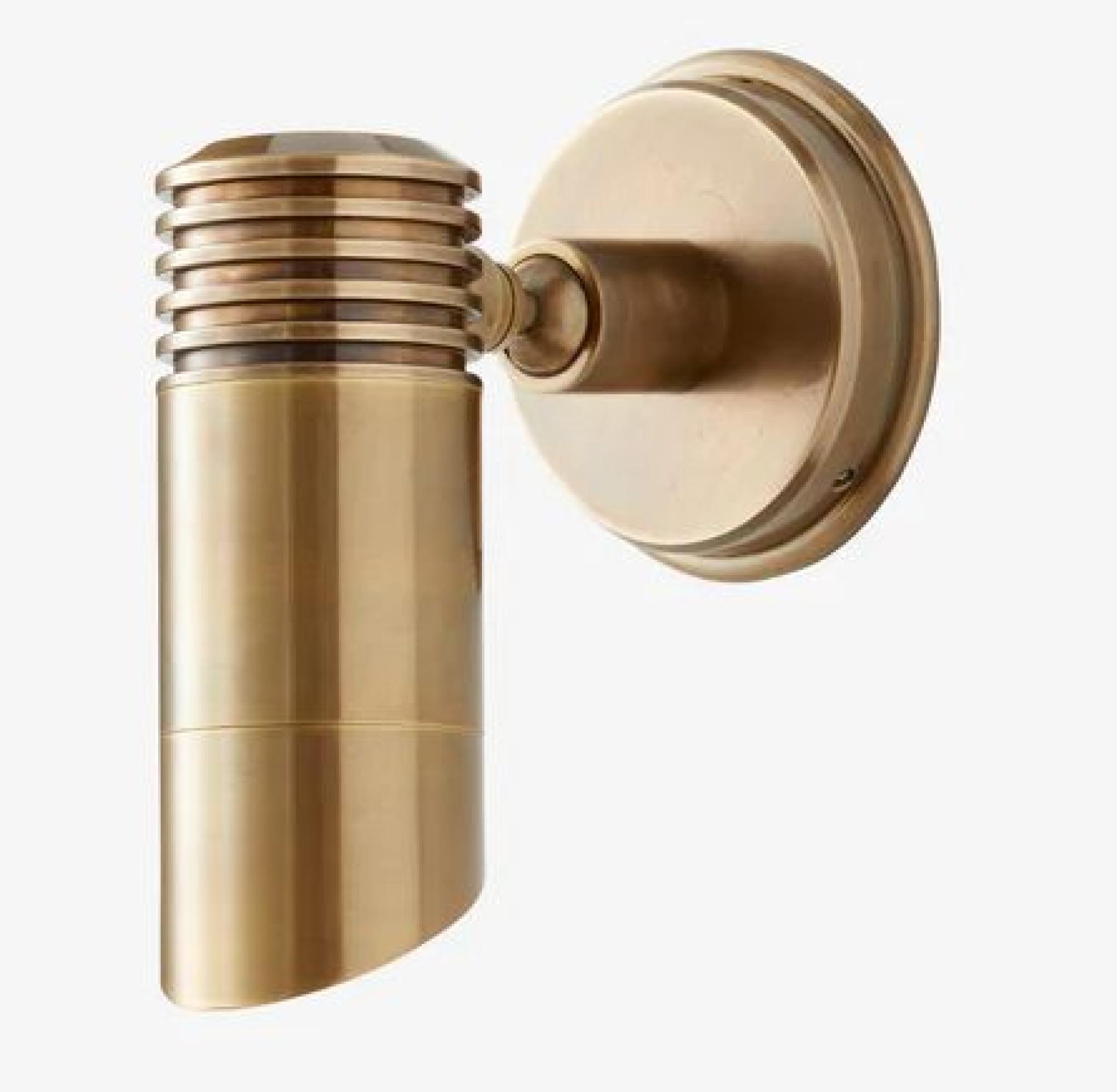 Product photograph of Nordal Bragi Brass Outdoor Wall Lamp from Choice Furniture Superstore.