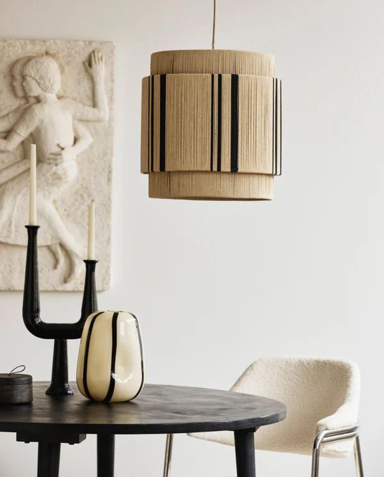 Product photograph of Nordal Vinata Natural Pendant Lamp from Choice Furniture Superstore.