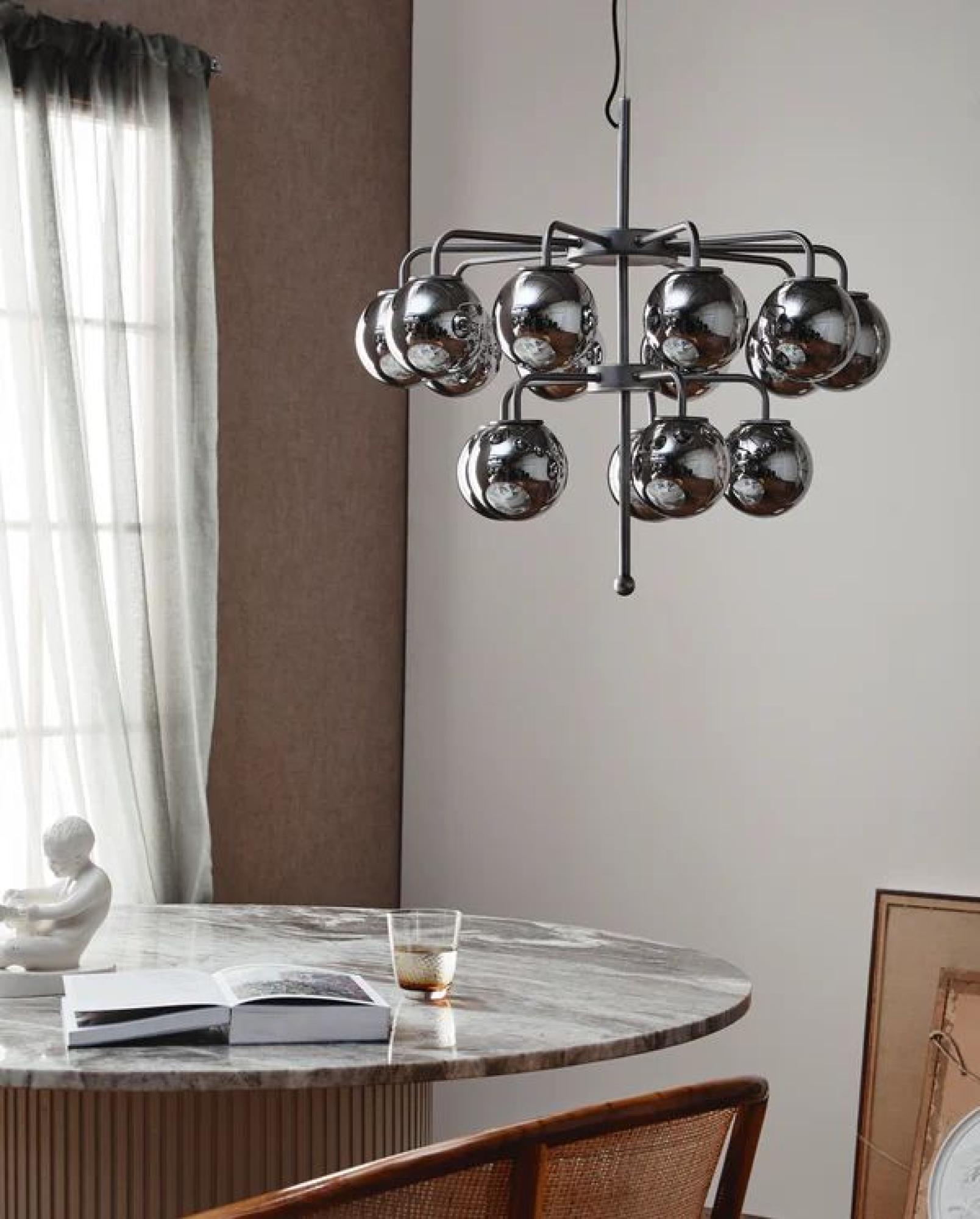 Product photograph of Nordal Palma Metal Chandelier from Choice Furniture Superstore.