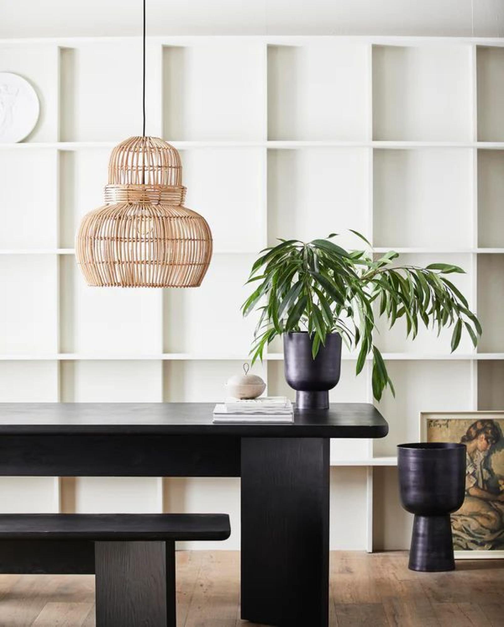 Product photograph of Nordal Budva Rattan Lamp Shade from Choice Furniture Superstore.