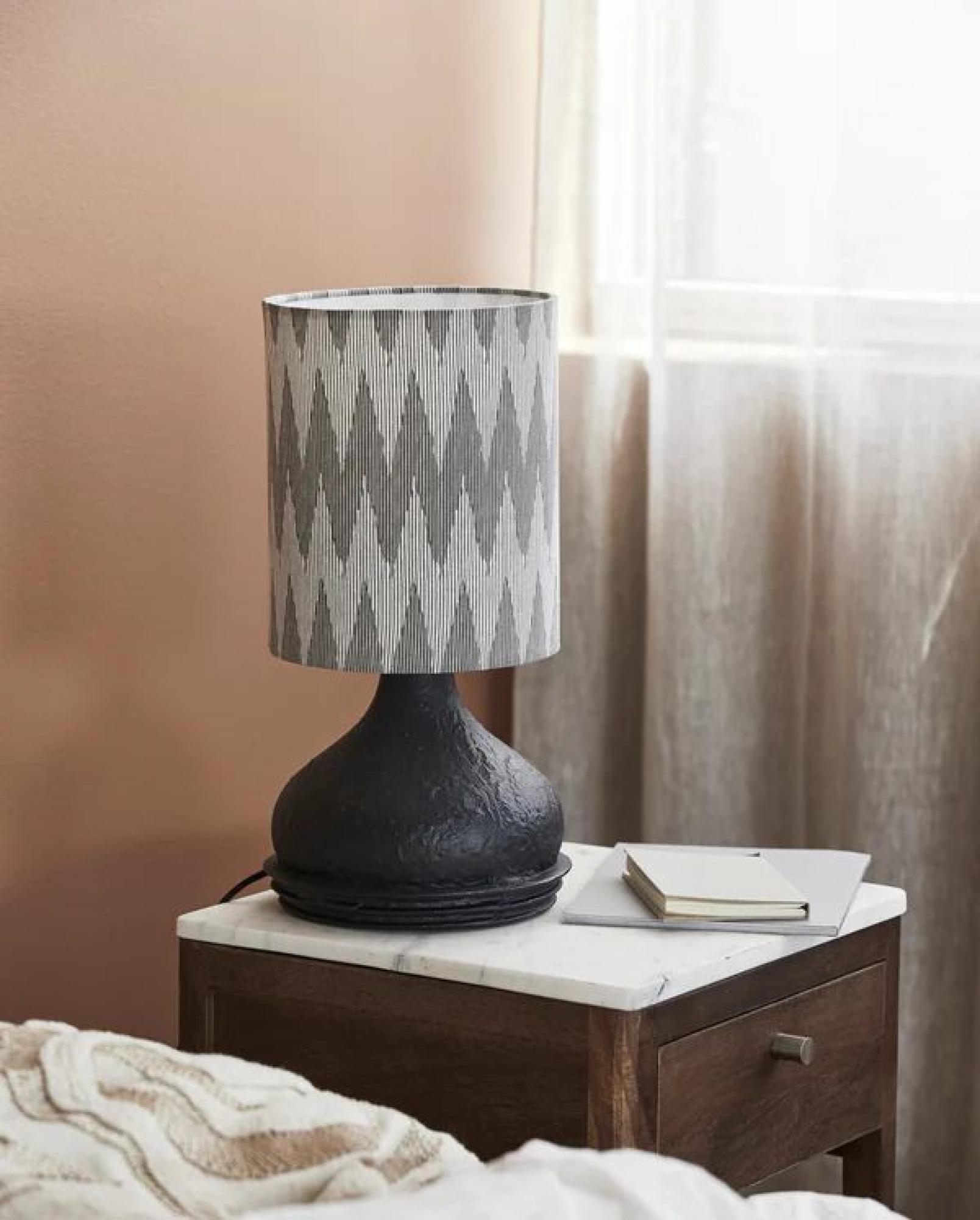 Product photograph of Nordal Arito Grey And Black Table Lamp from Choice Furniture Superstore.