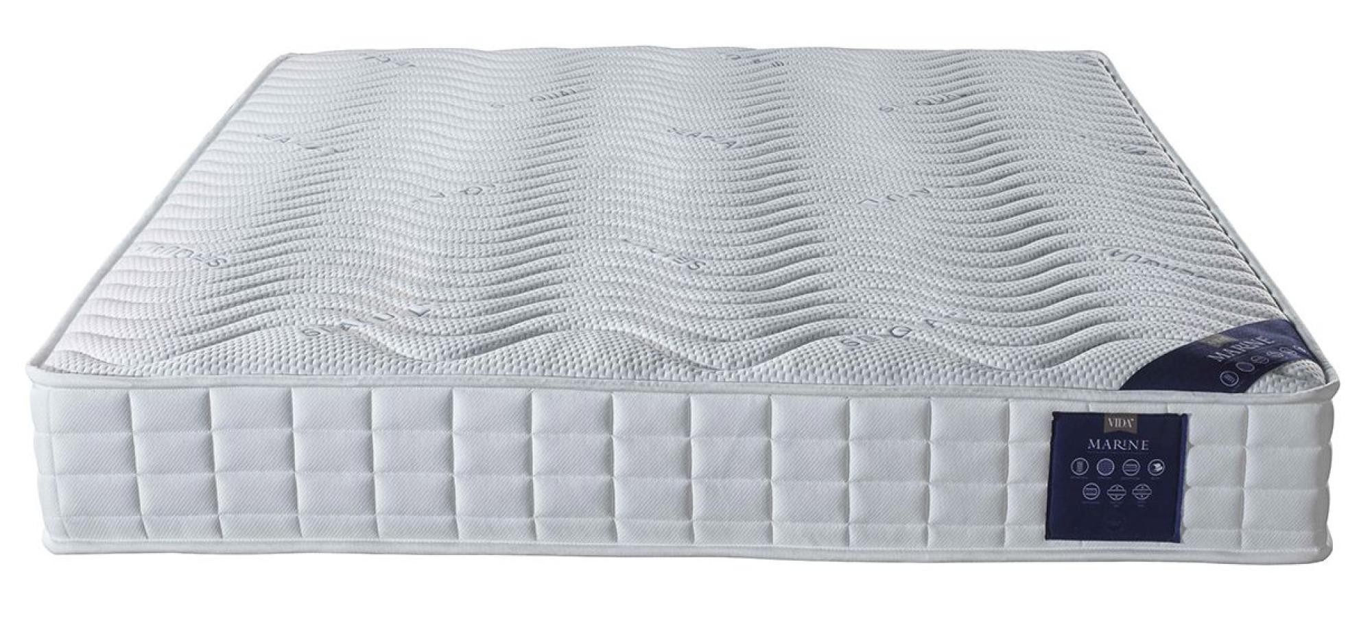 Product photograph of Vida Living Marine White 800 Pocket Sprung Mattress - Sizes Available from Choice Furniture Superstore.