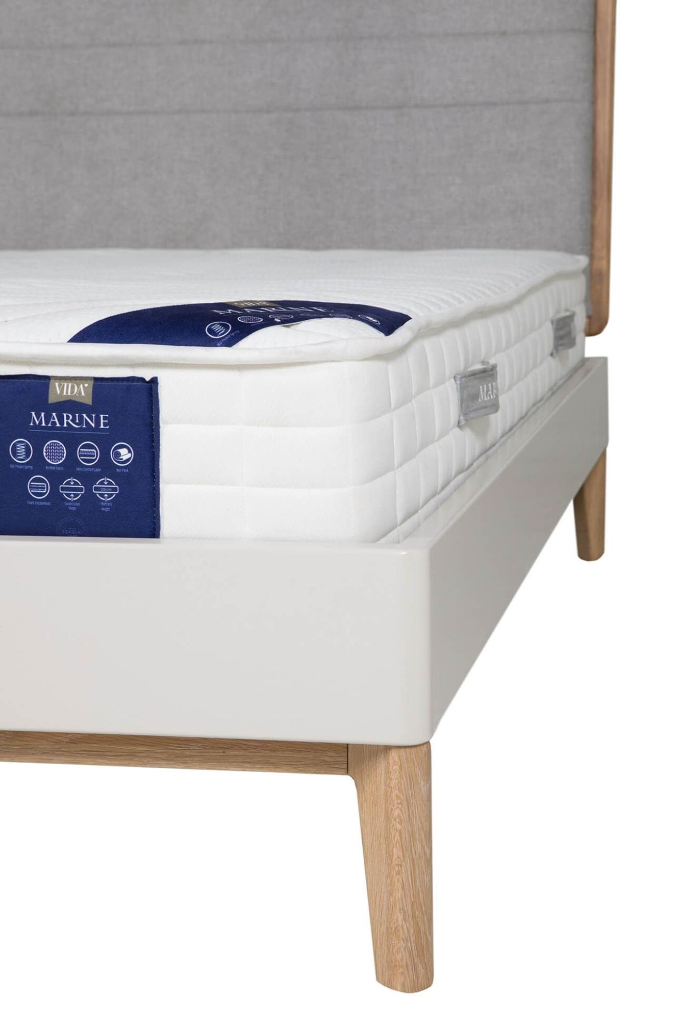 Product photograph of Vida Living Marine White 800 Pocket Sprung Mattress - Sizes Available from Choice Furniture Superstore.