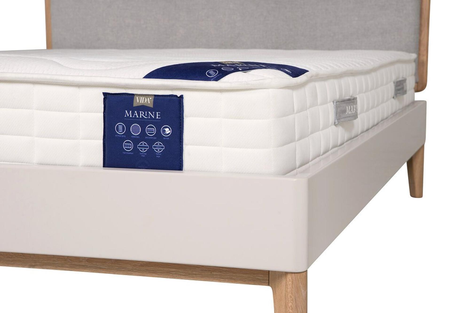 Product photograph of Vida Living Marine White 800 Pocket Sprung Mattress - Sizes Available from Choice Furniture Superstore.