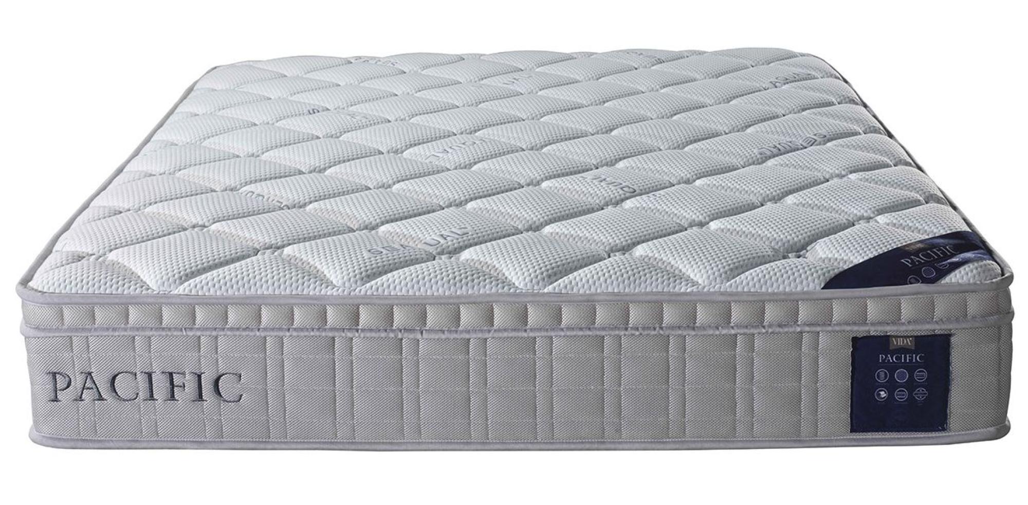 Product photograph of Vida Living Pacific White 1000 Pocket Sprung Mattress - Sizes Available from Choice Furniture Superstore.