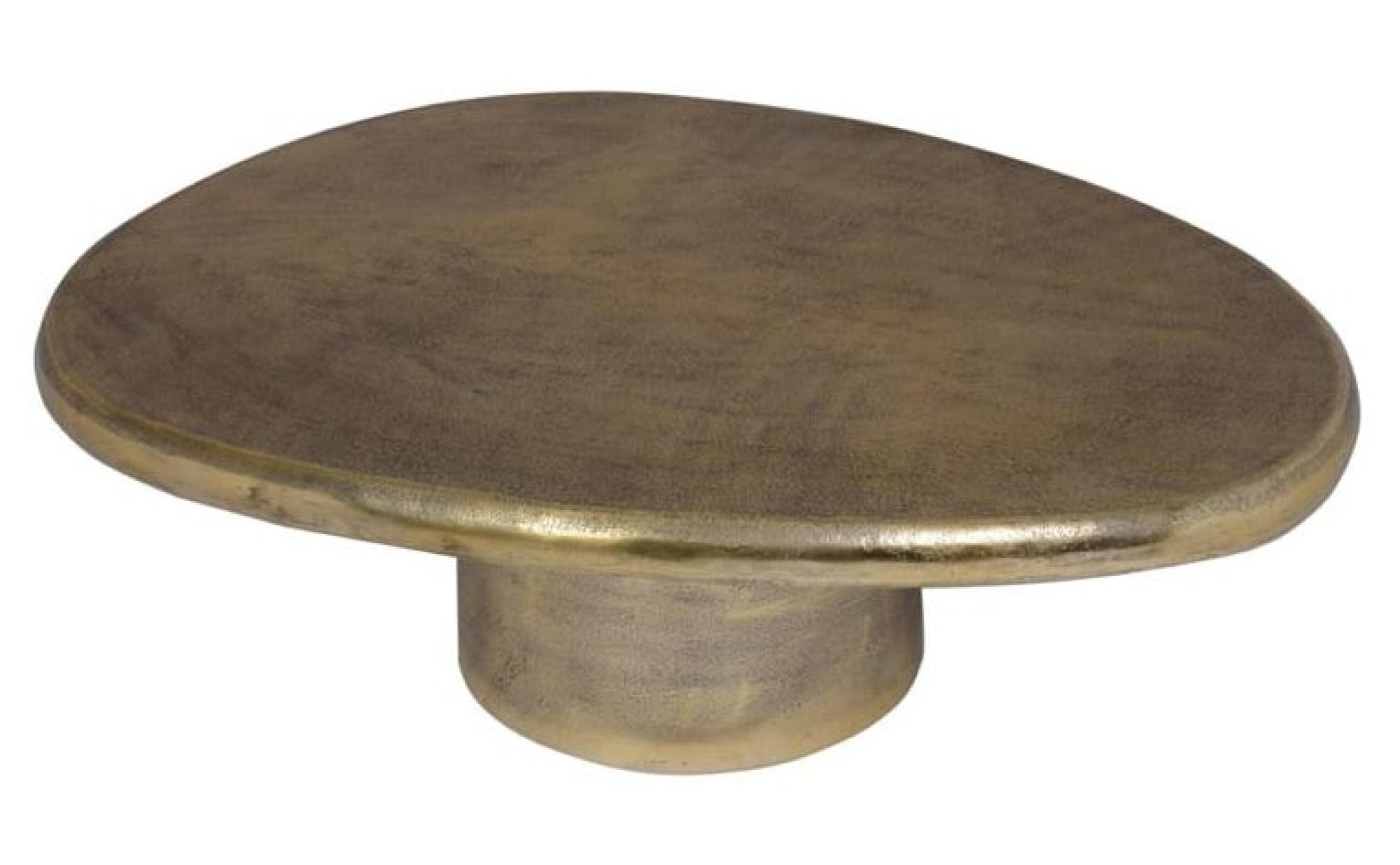 Product photograph of Pulitzer Brushed Gold Metal Coffee Table from Choice Furniture Superstore.