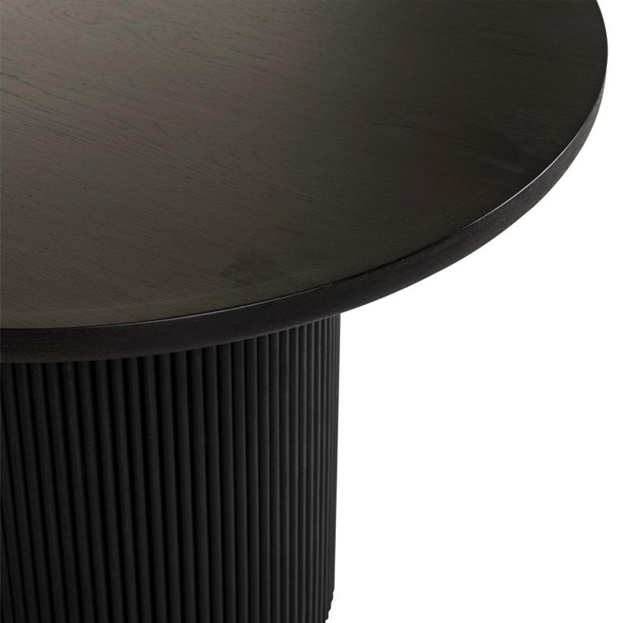 Product photograph of Kingston Dark Wood 10 Seater Oval Dining Table With Fluted Base from Choice Furniture Superstore.