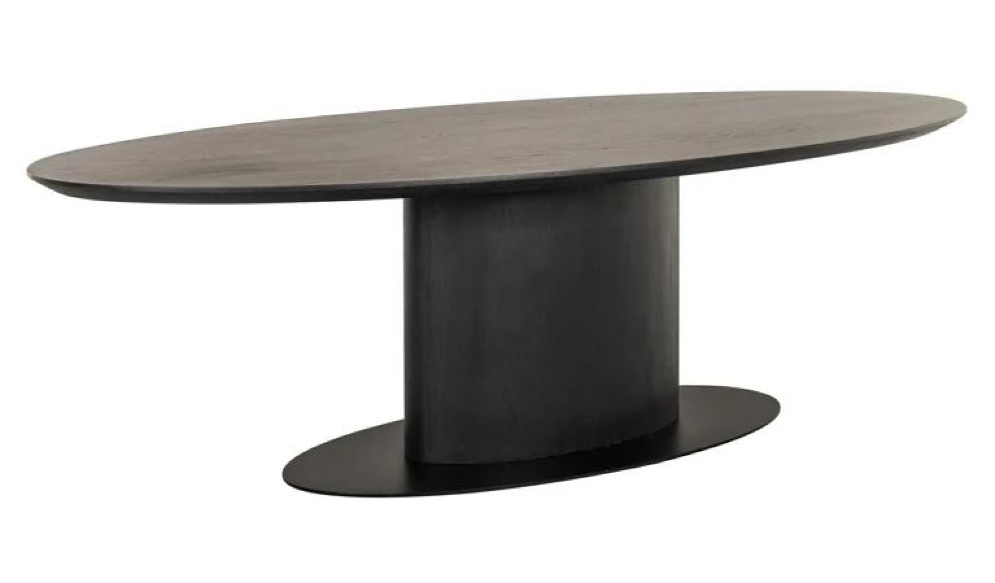 Product photograph of Gordon Dark Coffee 10 Seater Oval Dining Table from Choice Furniture Superstore.