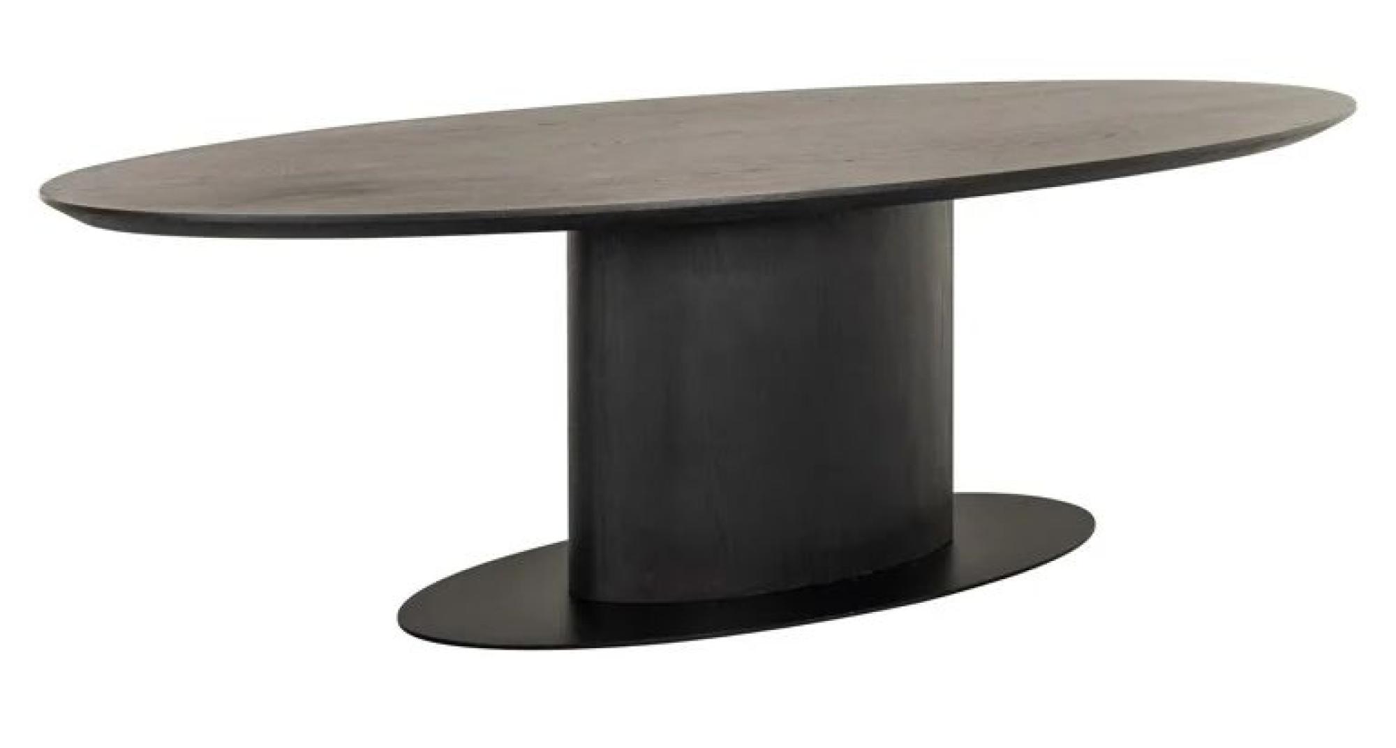 Product photograph of Gordon Dark Coffee 12 Seater Oval Dining Table from Choice Furniture Superstore.