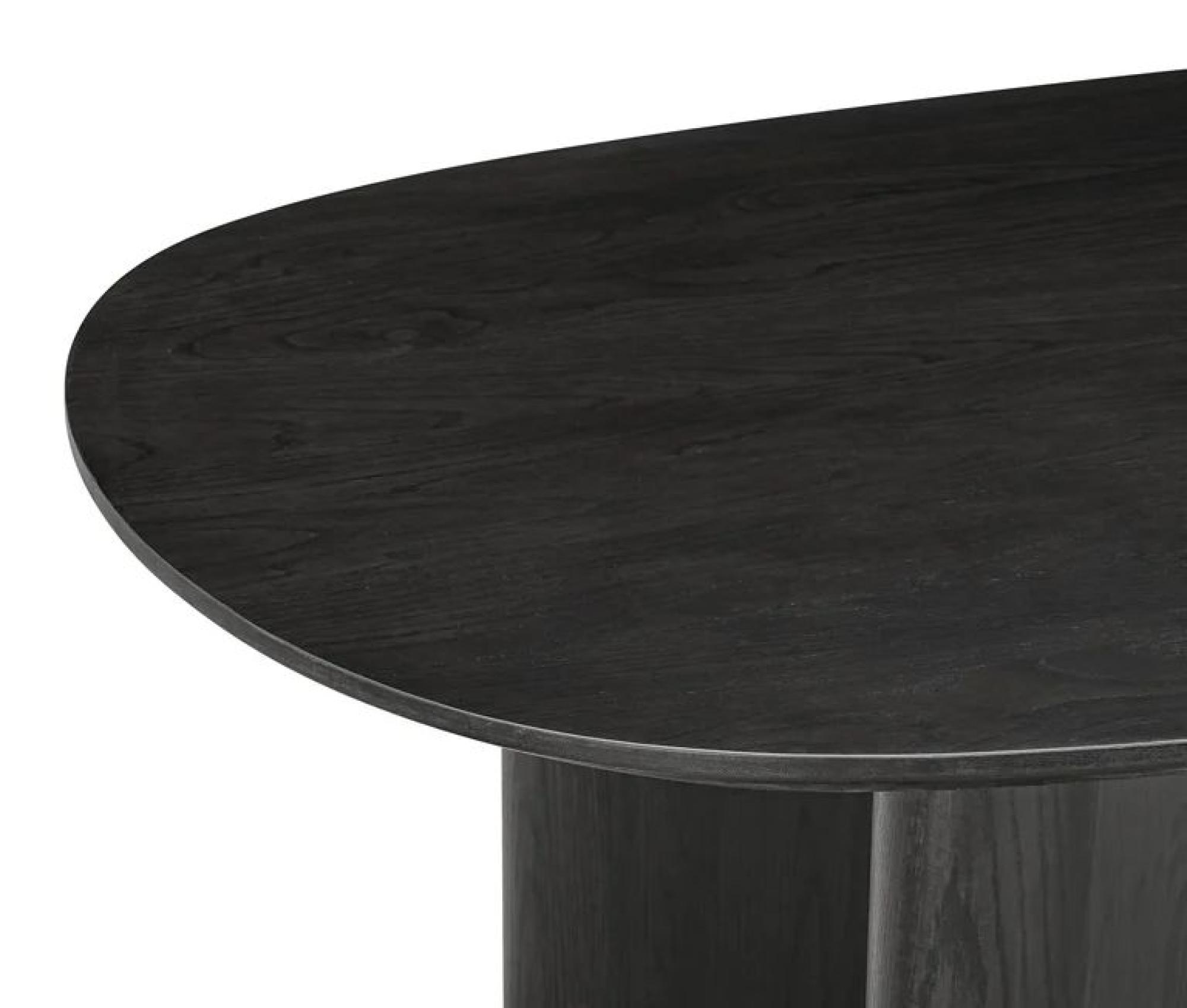 Product photograph of Durban Dark Wood 8 Seater Oval Dining Table from Choice Furniture Superstore.