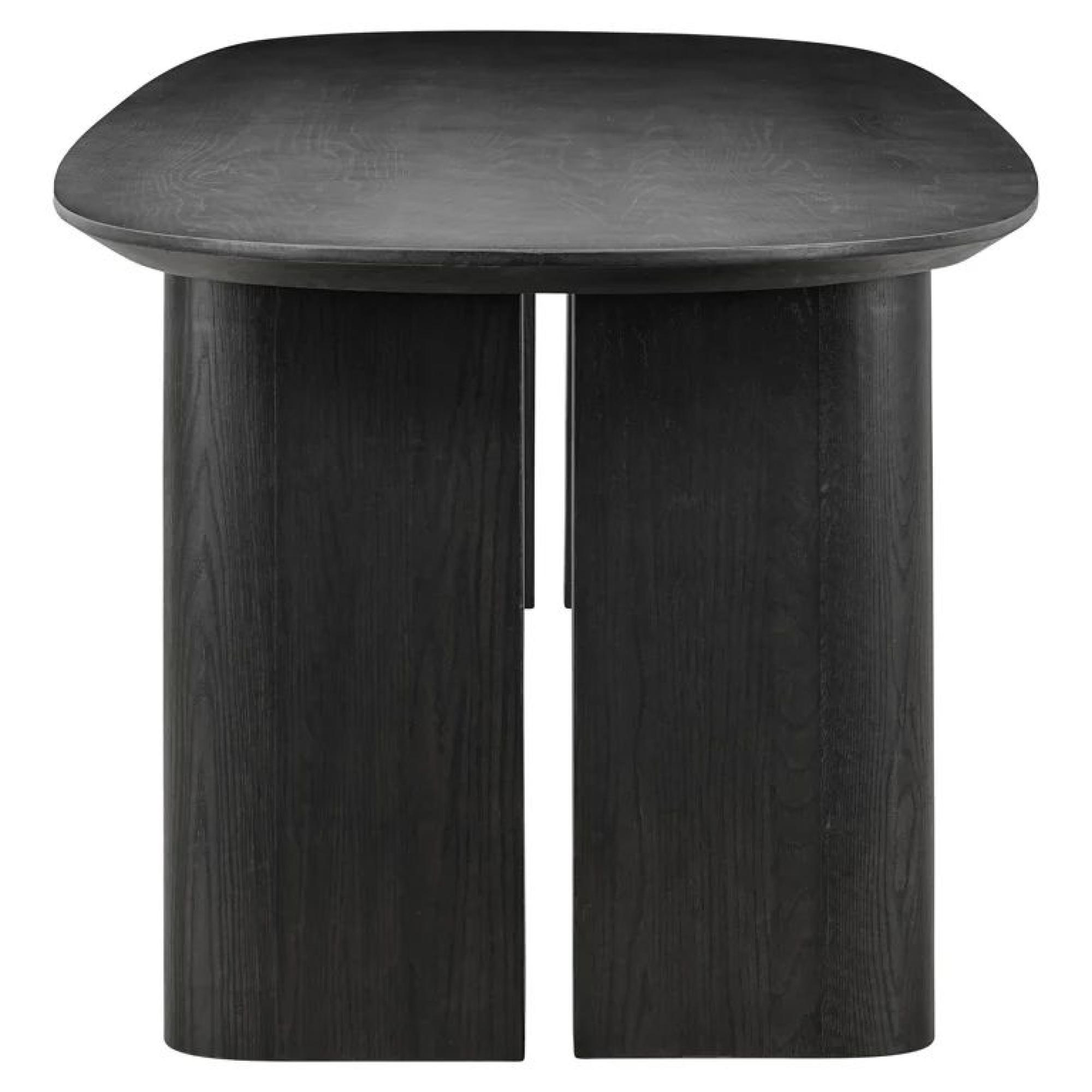 Product photograph of Durban Dark Wood 8 Seater Oval Dining Table from Choice Furniture Superstore.