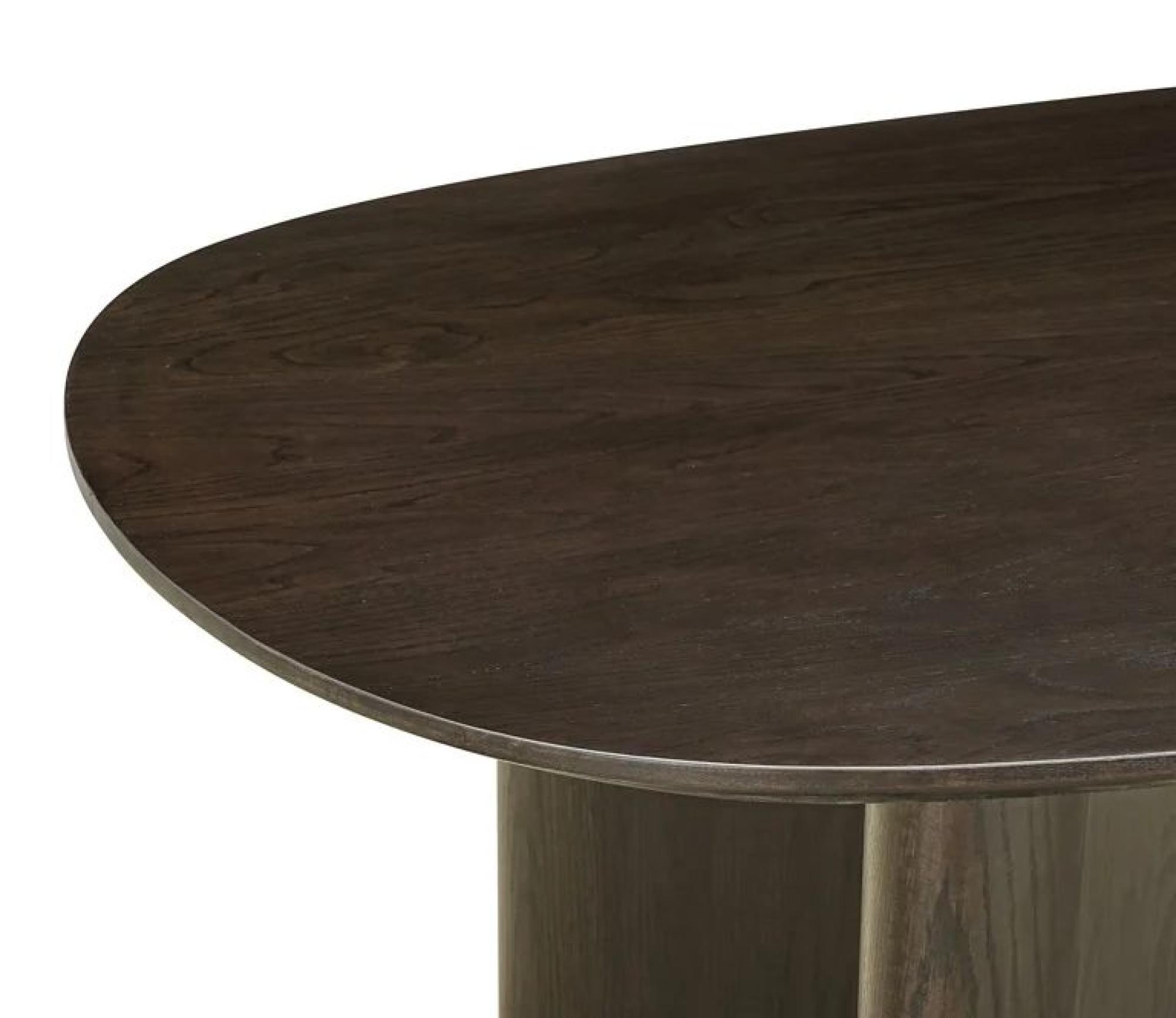 Product photograph of Durban Brown 8 Seater Oval Dining Table from Choice Furniture Superstore.