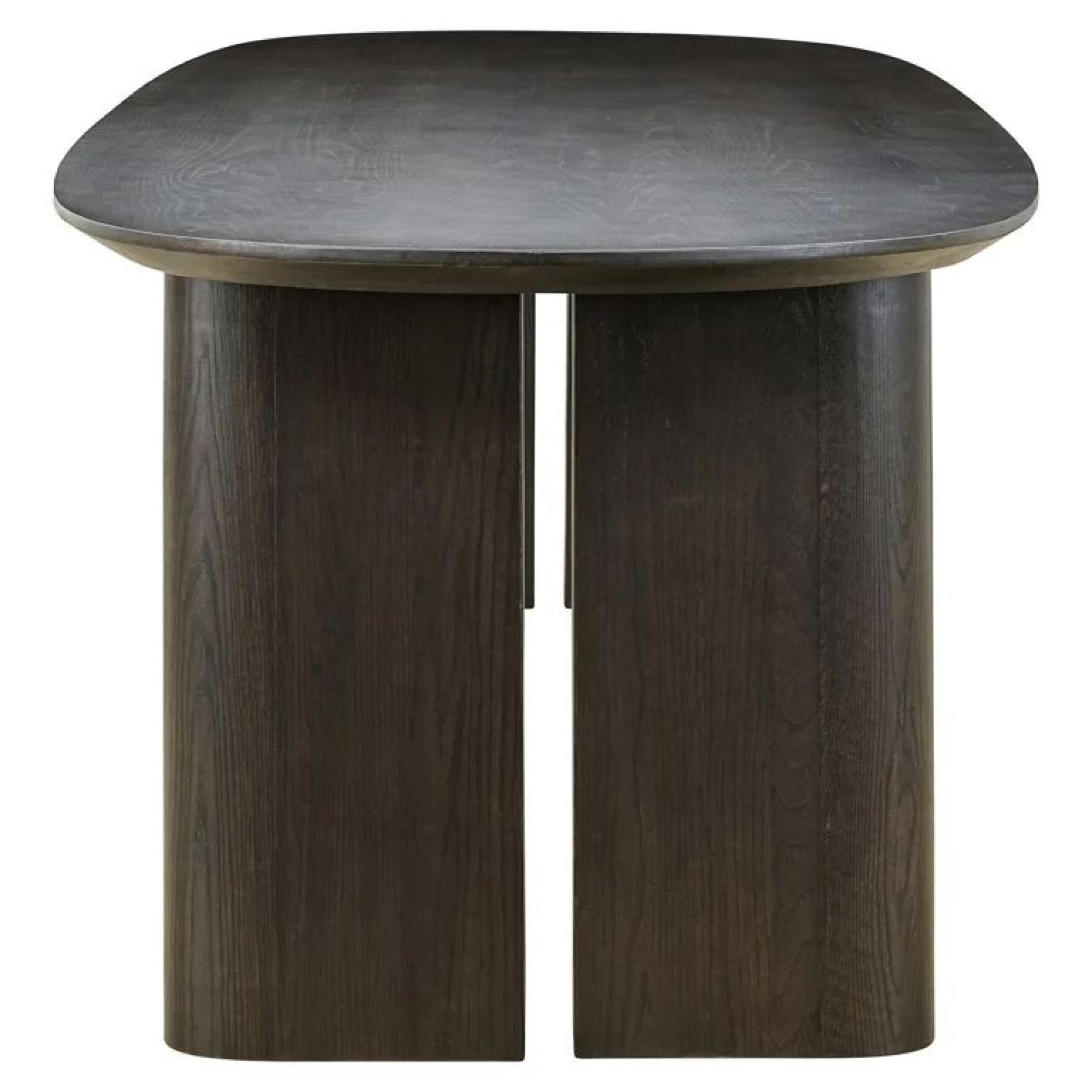 Product photograph of Durban Brown 8 Seater Oval Dining Table from Choice Furniture Superstore.