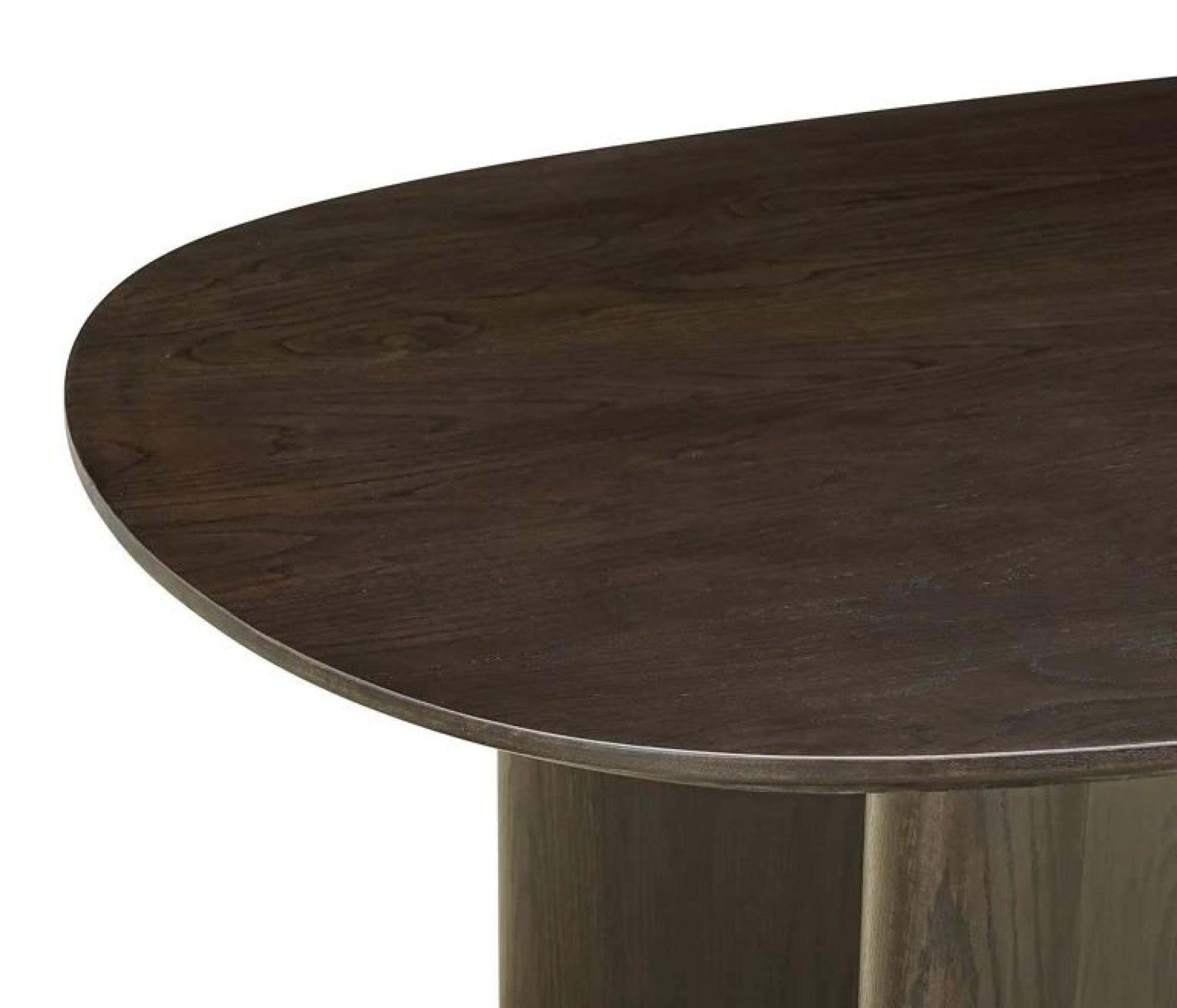 Product photograph of Durban Brown 12 Seater Oval Dining Table from Choice Furniture Superstore.