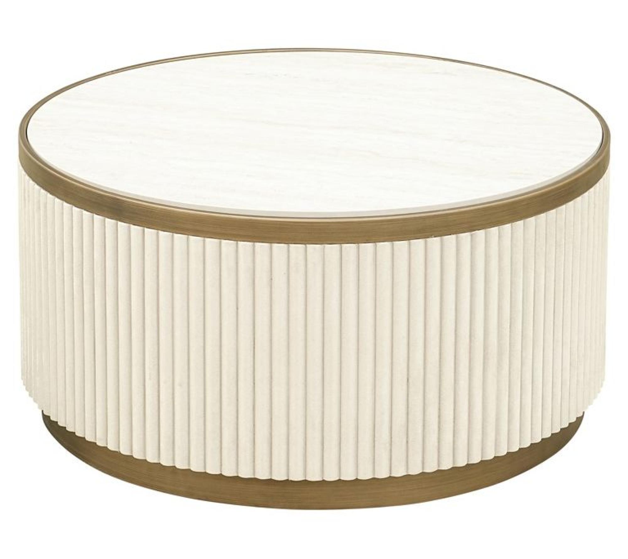 Product photograph of Tivoli White Set Of 2 Round Coffee Table from Choice Furniture Superstore.