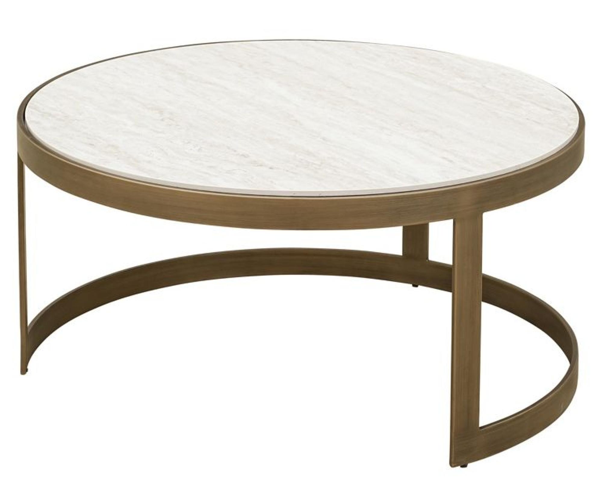 Product photograph of Tivoli White Set Of 2 Round Coffee Table from Choice Furniture Superstore.