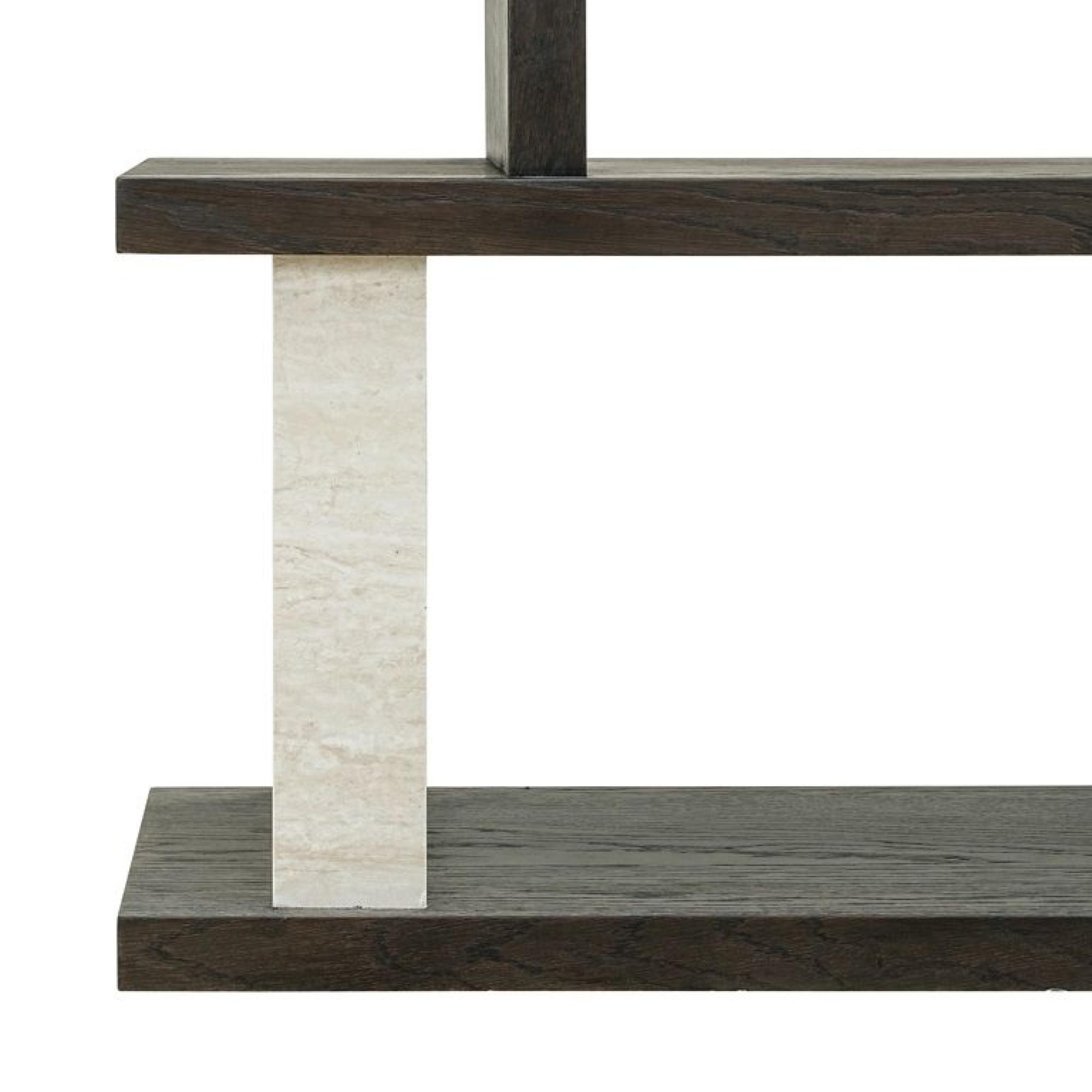 Product photograph of Waldorf White And Black Console Table from Choice Furniture Superstore.