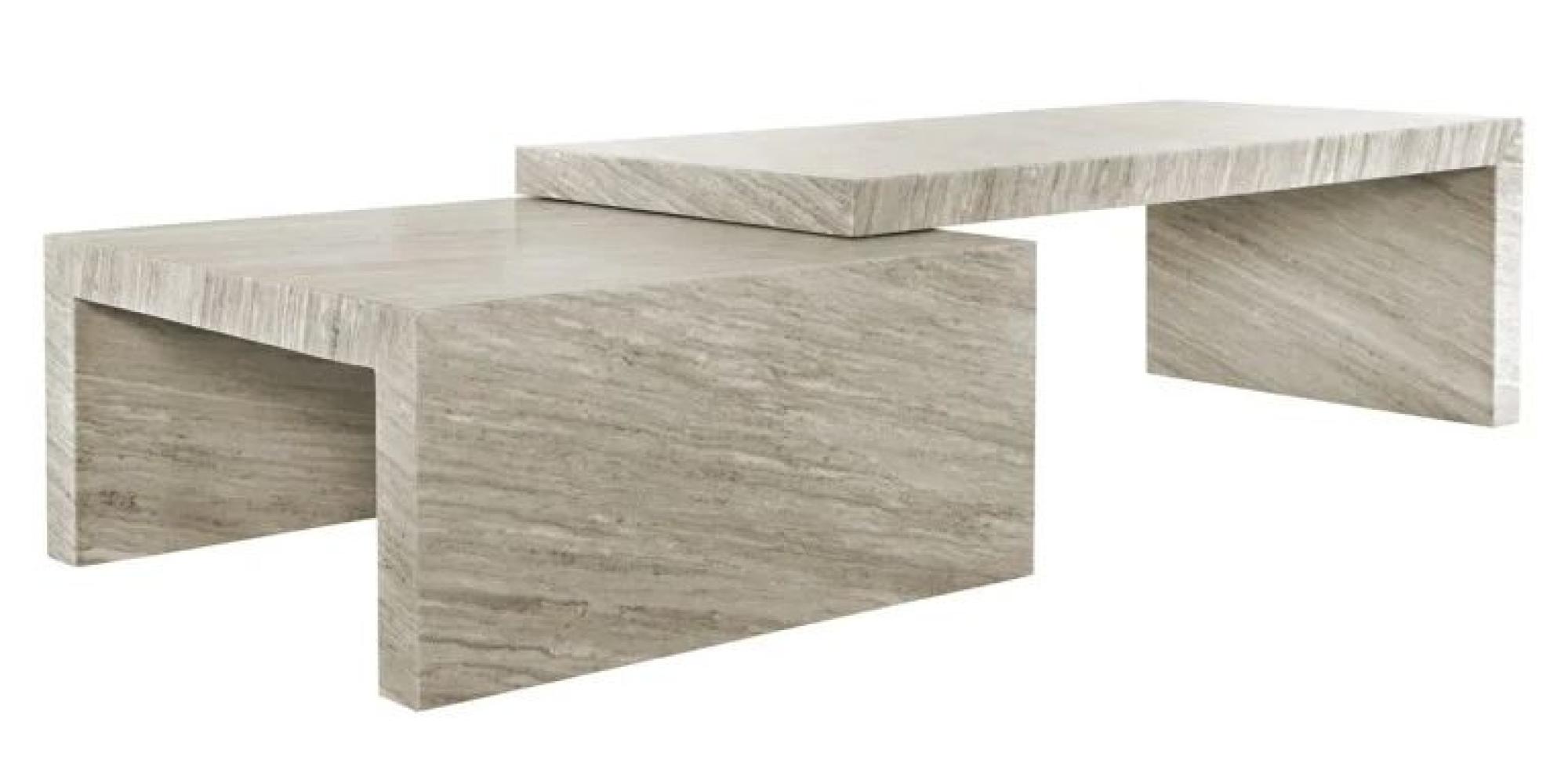 Product photograph of Novaz Set Of 2 Marble Coffee Table from Choice Furniture Superstore.