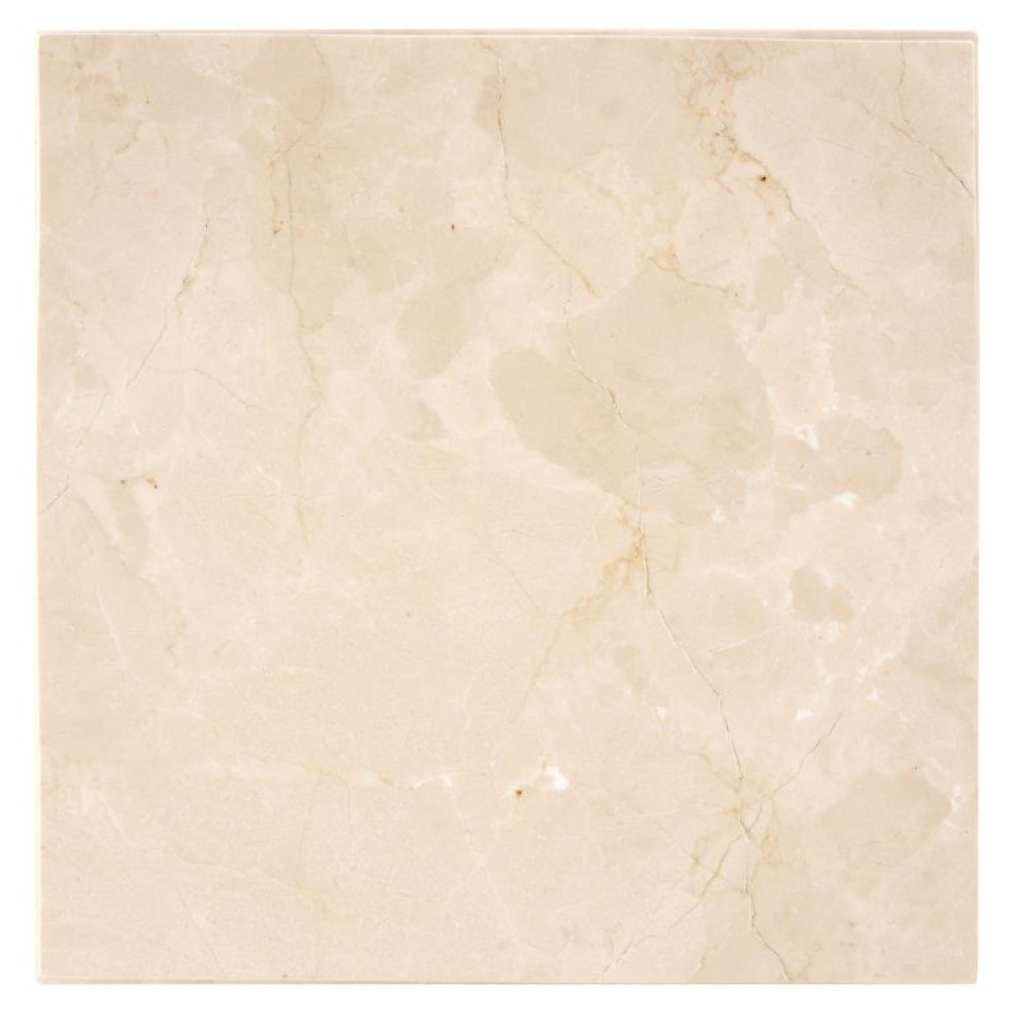 Product photograph of Stanford Dyna Beige Marble Square End Table from Choice Furniture Superstore.