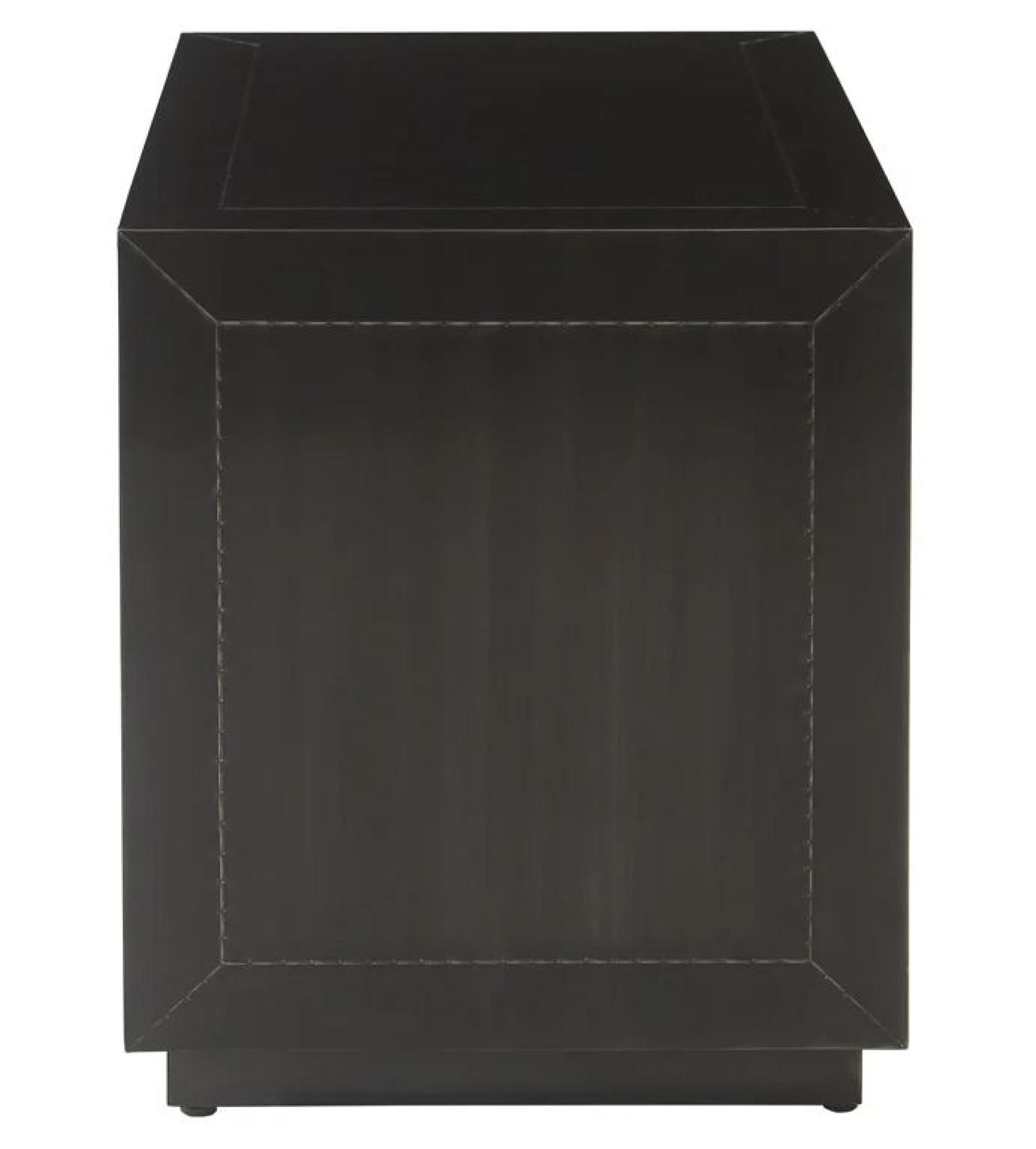 Product photograph of Dante Dark Wood 2 Drawer Bedside Cabinet from Choice Furniture Superstore.
