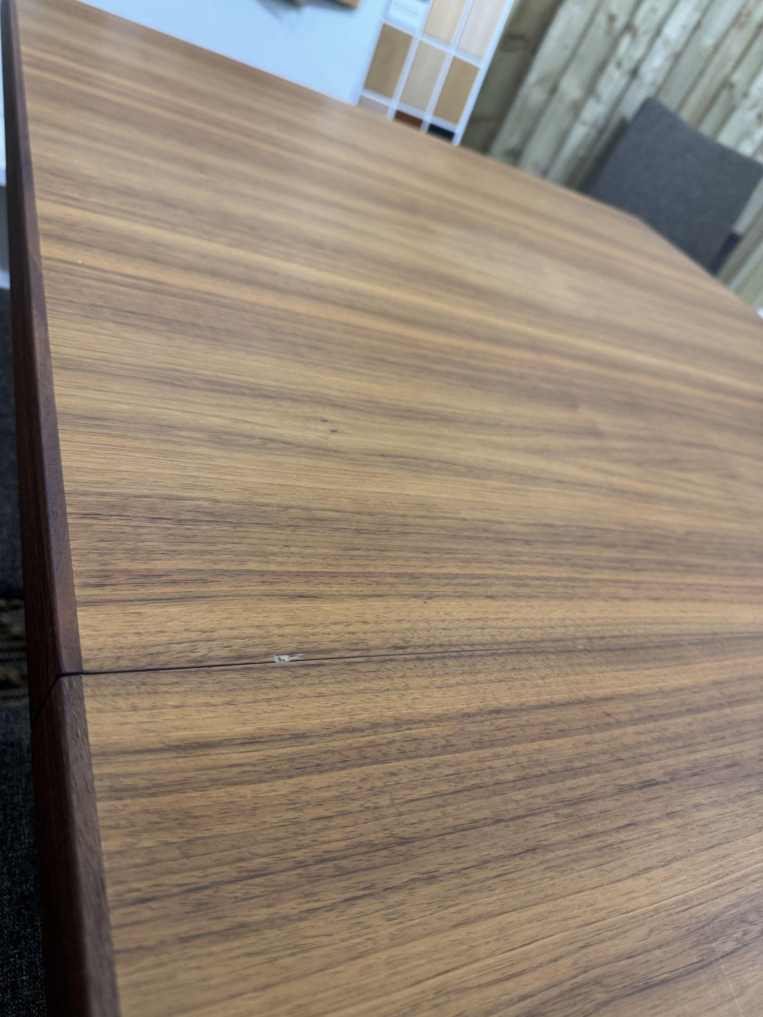 Product photograph of Ex Display - Skovby Sm37 Walnut 6 Seater Extending Dining Table from Choice Furniture Superstore.