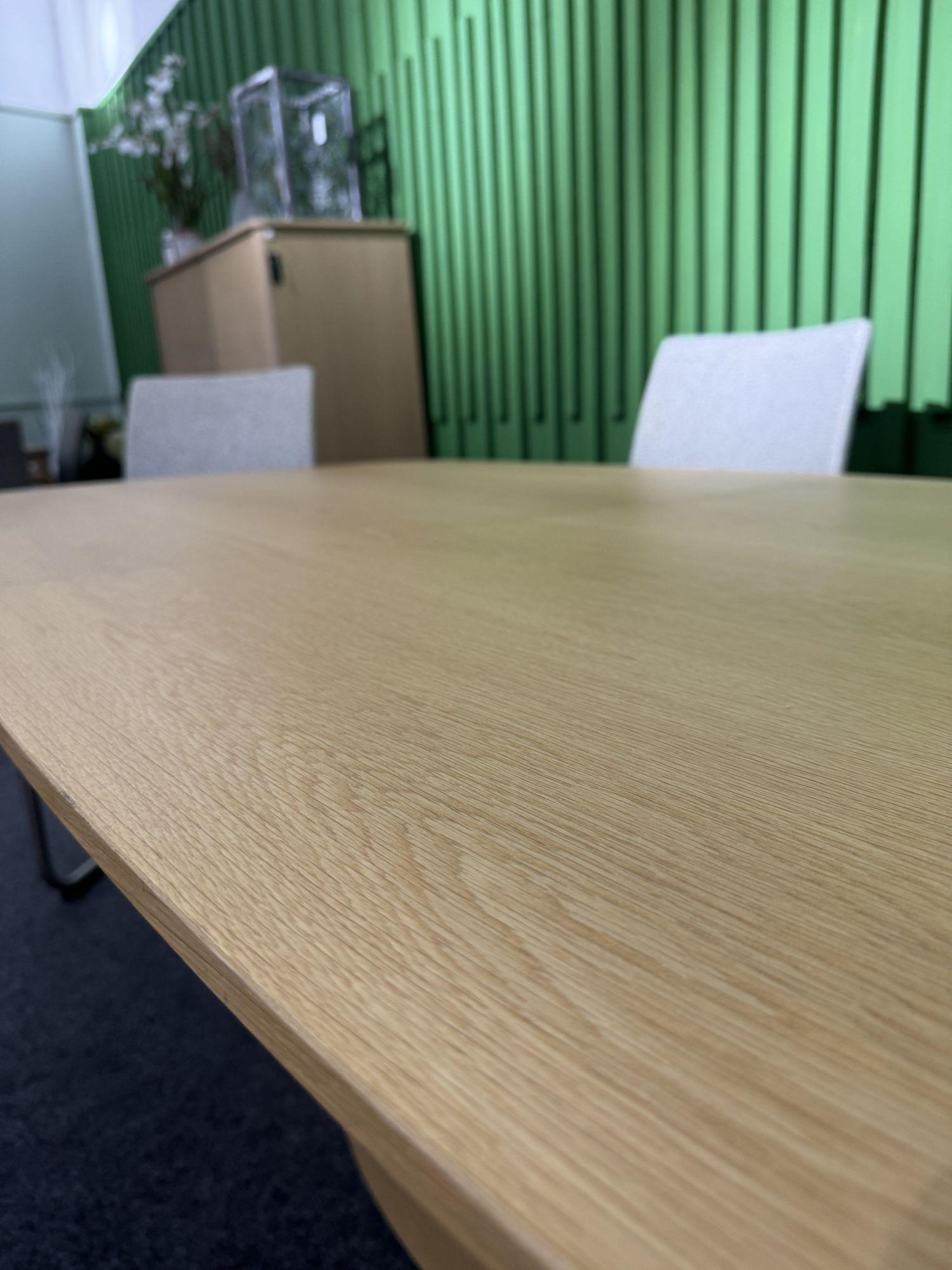 Product photograph of Ex Display - Skovby Sm116 Oak 4-6 Seater Extending Dining Table from Choice Furniture Superstore.