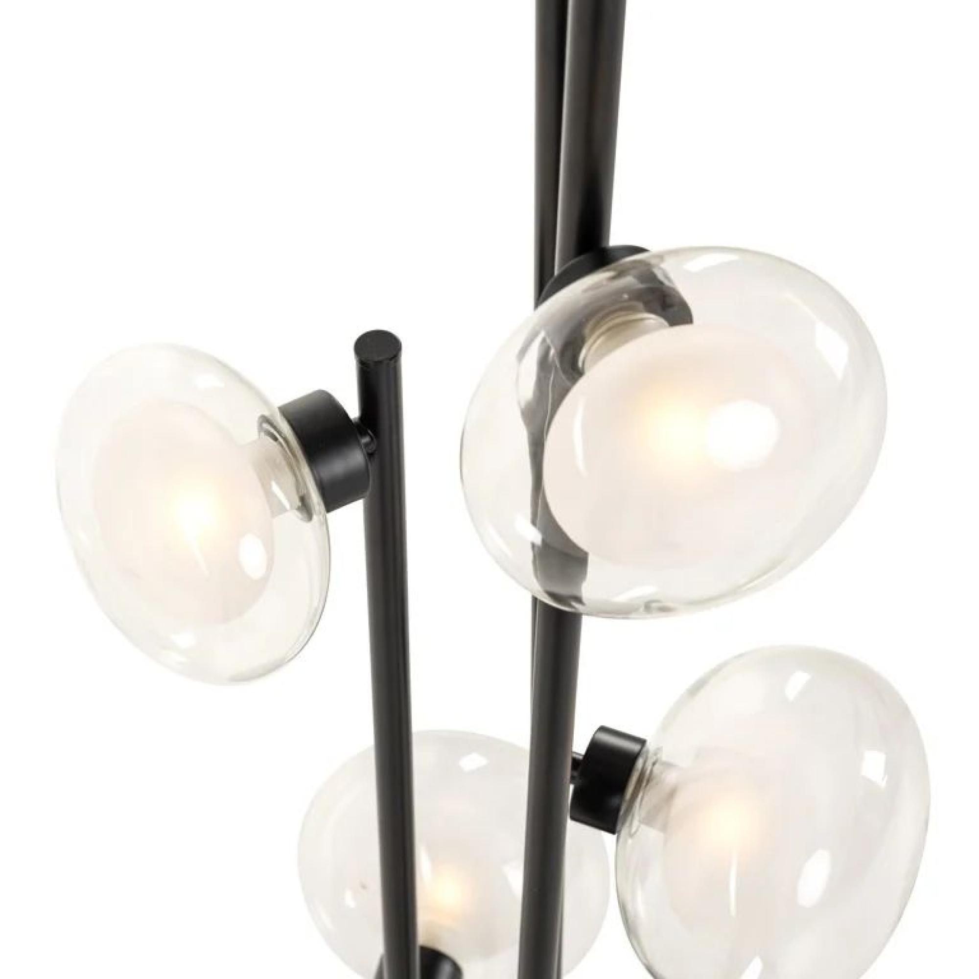 Product photograph of Luva Black Metal Floor Lamp from Choice Furniture Superstore.