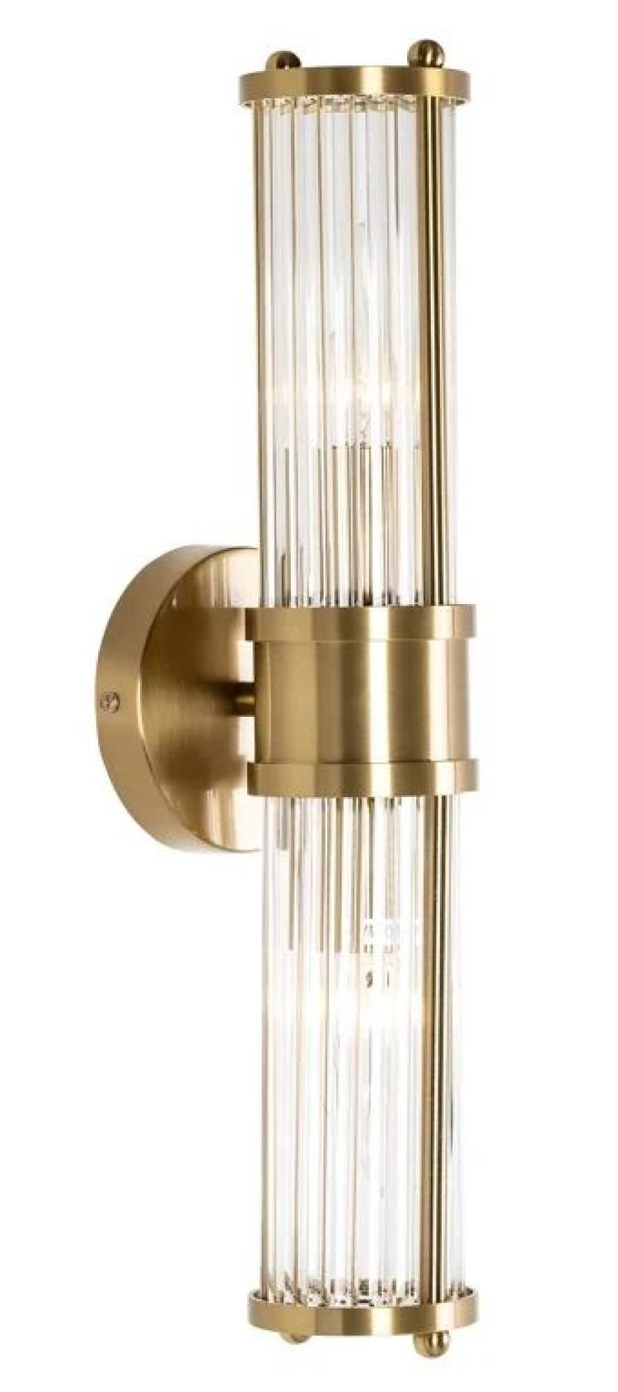 Product photograph of Lyan Brushed Gold Metal Wall Lamp from Choice Furniture Superstore.