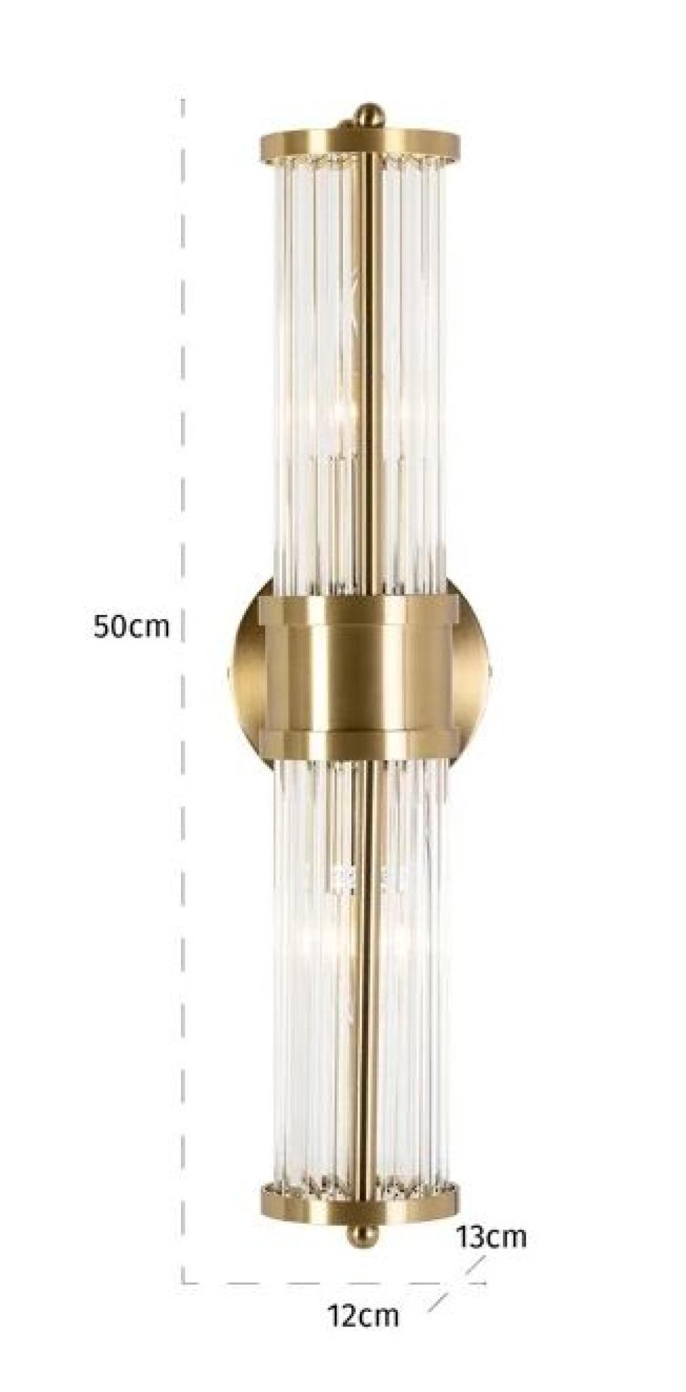 Product photograph of Lyan Brushed Gold Metal Wall Lamp from Choice Furniture Superstore.