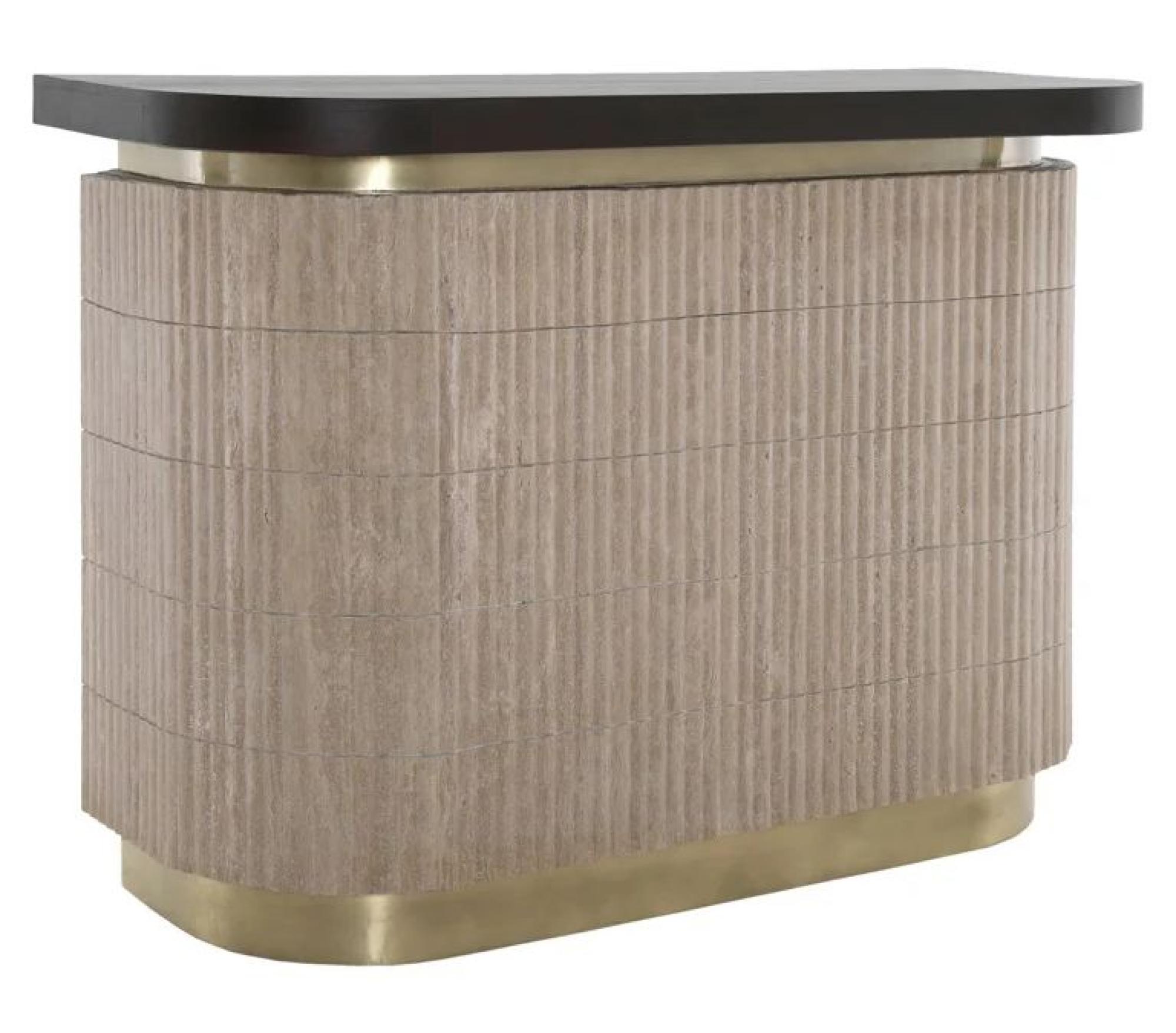 Product photograph of Martini Travertine Beige Bar Counter from Choice Furniture Superstore.