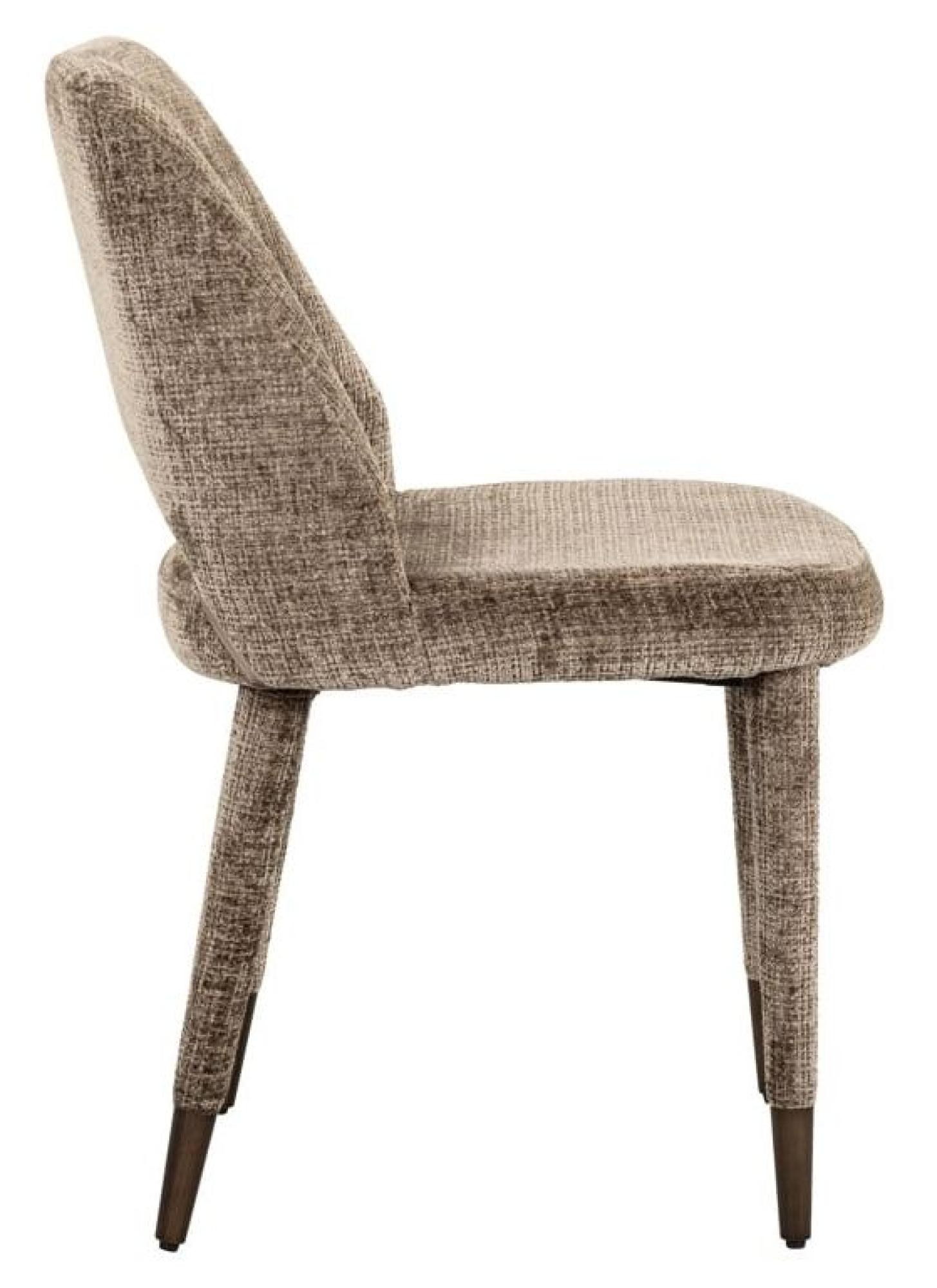 Product photograph of Cecilia Stone Chenille Fabric Dining Chair from Choice Furniture Superstore.