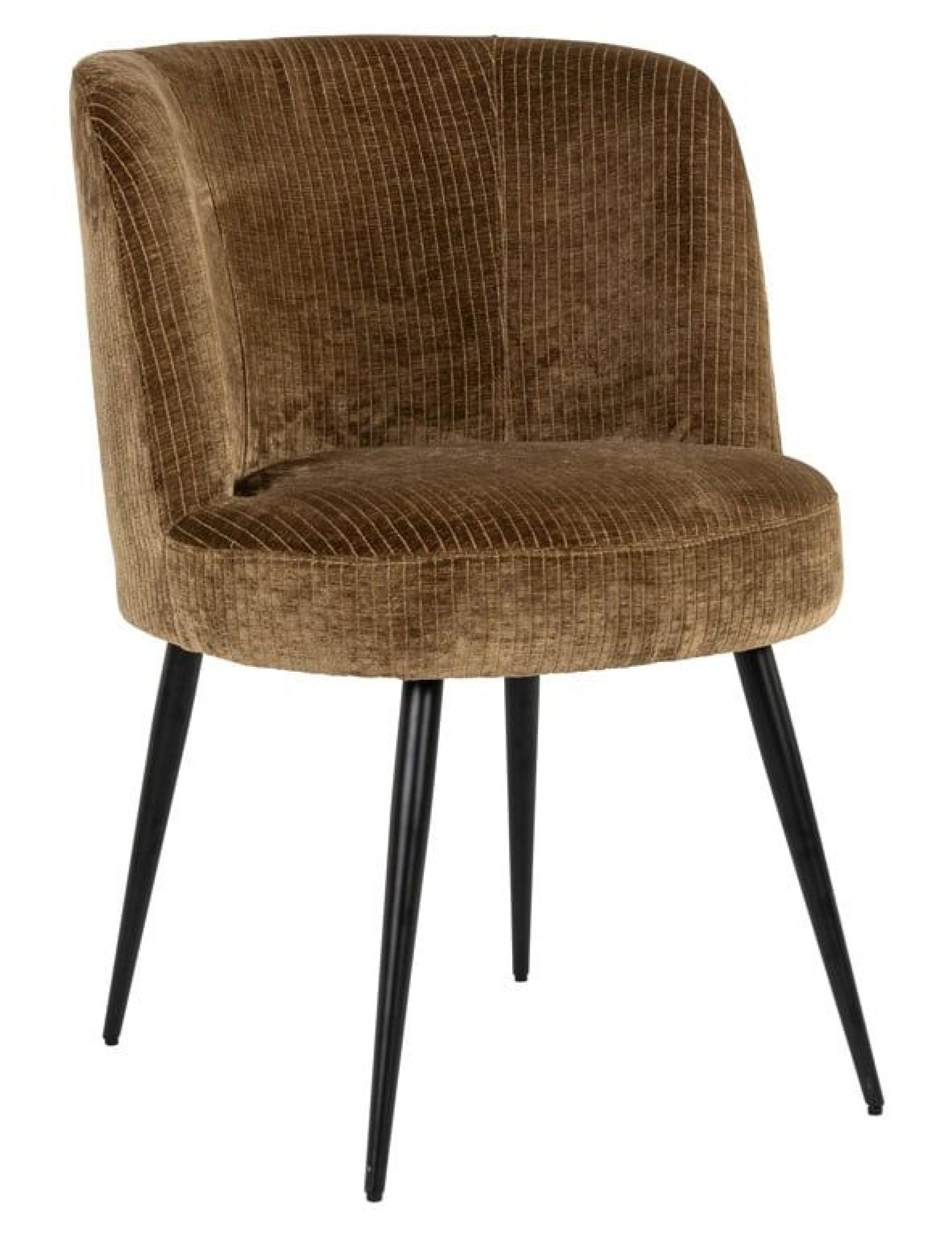 Product photograph of Morton Olive Fabric Dining Chair With Black Legs from Choice Furniture Superstore.