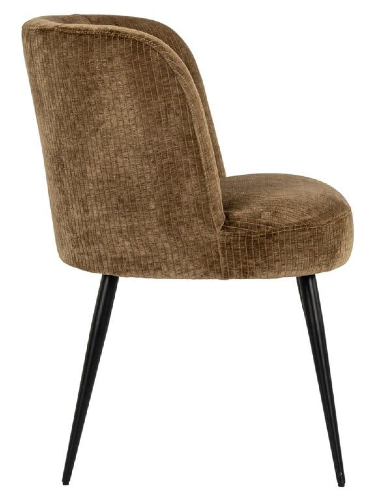 Product photograph of Morton Olive Fabric Dining Chair With Black Legs from Choice Furniture Superstore.