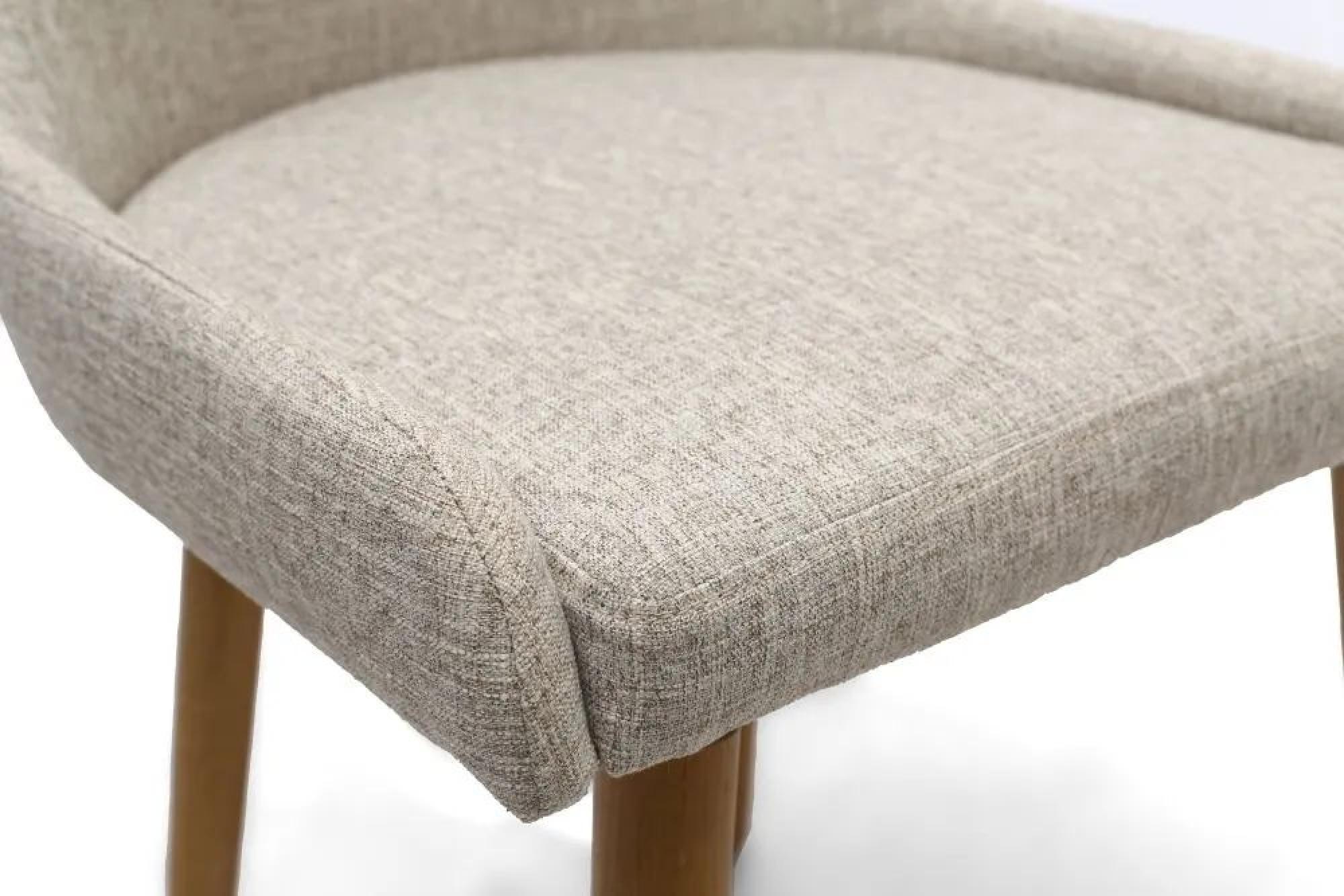 Product photograph of Clearance - Set Of 6 Capri Flax Natural Fabric Dining Chair - Fss15717 18 19 from Choice Furniture Superstore.