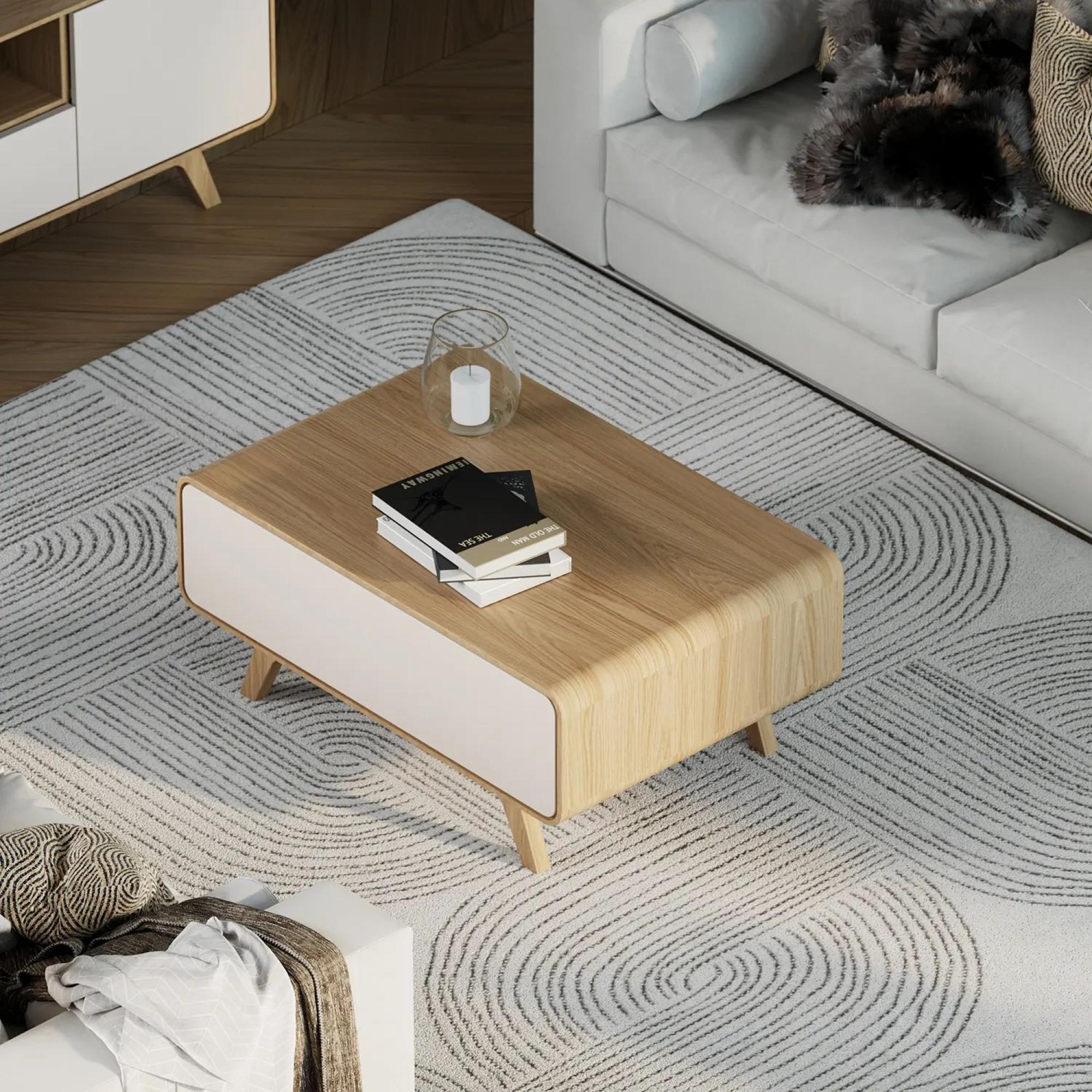 Product photograph of Ashton White Oak Storage Coffee Table from Choice Furniture Superstore.