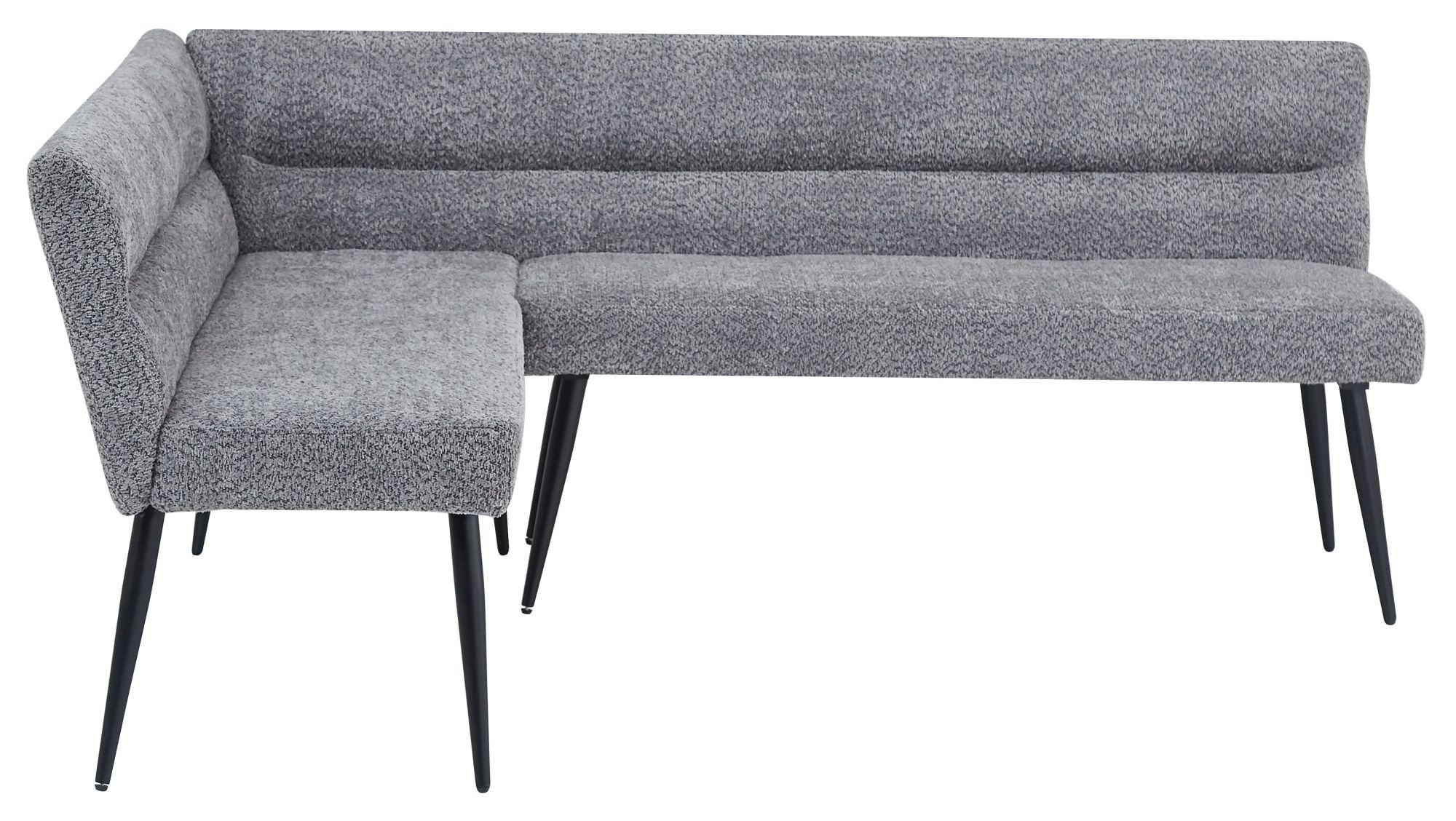 Product photograph of Monza Grey Fabric Corner Dining Bench - Lhf from Choice Furniture Superstore.