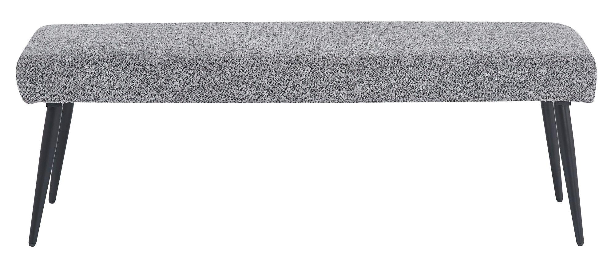 Product photograph of Monza Grey Fabric Dining Bench from Choice Furniture Superstore.